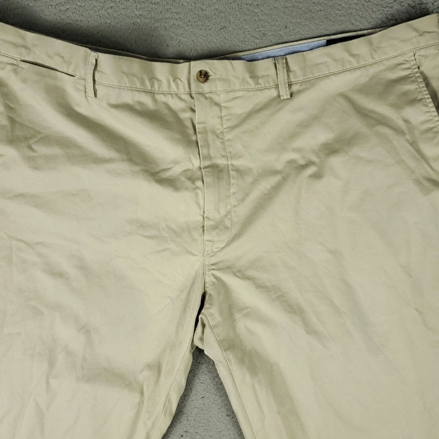 Ralph Lauren Ralph Lauren Pants Mens 50x30 Beige Classic Fit Flat Front Chino Trousers Size US 34 / EU 50 - 2 Thumbnail