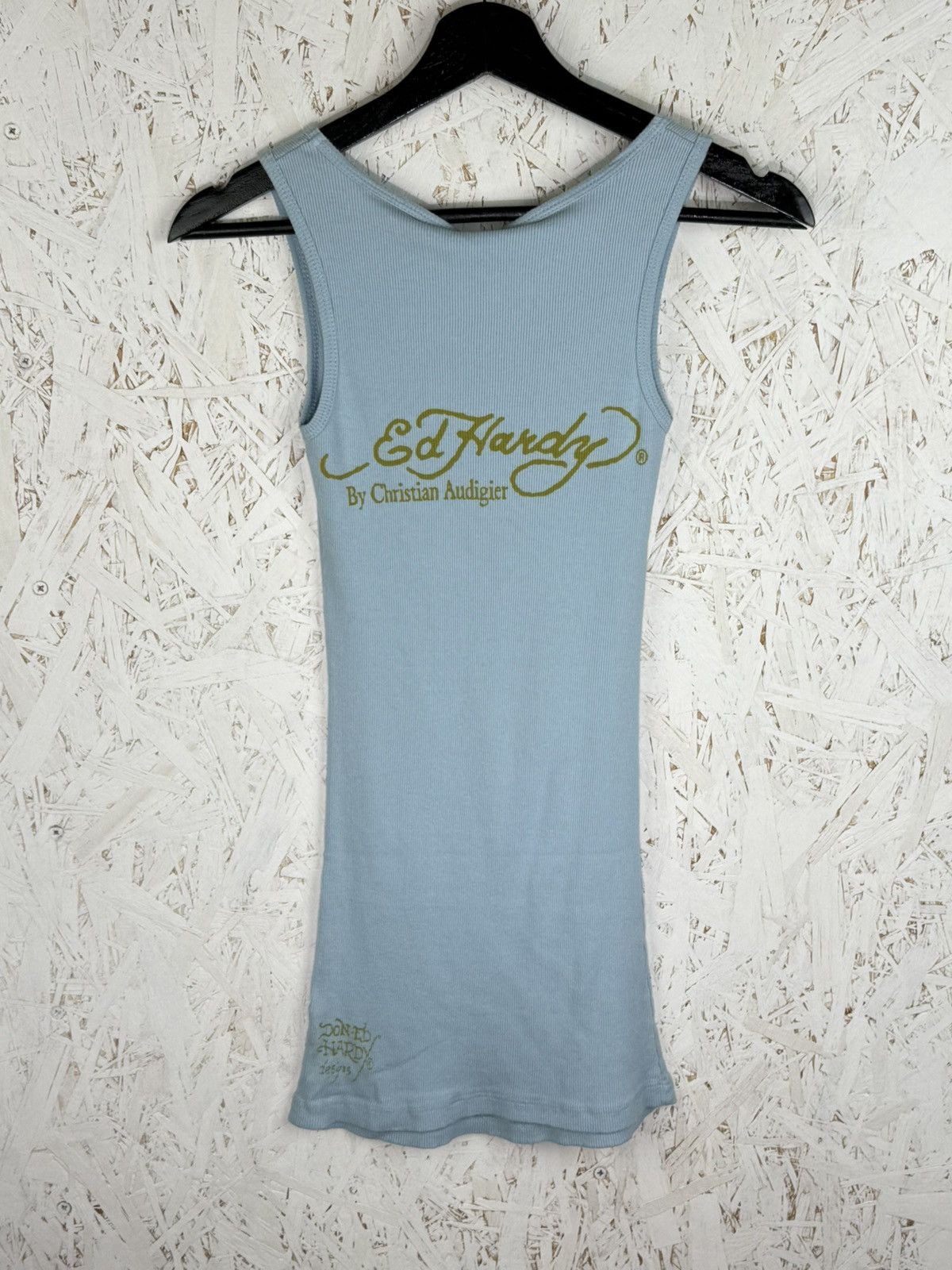 Christian Audigier BNWT Ed Hardy Audigier Love Kills Slowly Tank Top Blue Size M / US 6-8 / IT 42-44 - 3 Thumbnail