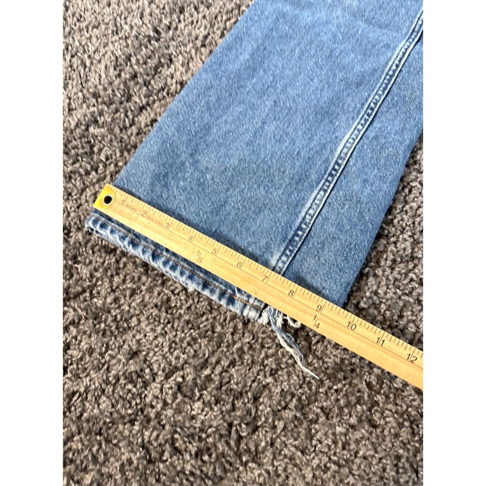 Free People Free People We The Free Ava High Rise Bootcut Jeans Womens 25x29 Blue Denim 100% Cotton Regular Fit Front Pockets Modern Bohemian - (adult) Womens Size 42" / US 20 - 3 Thumbnail