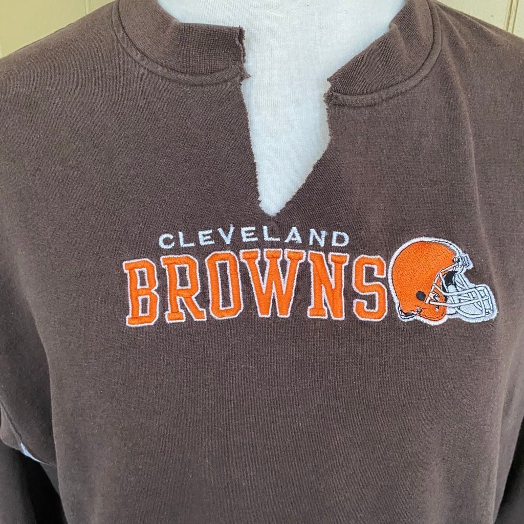 NFL NFL men XL Longsleeve pullover sweatshirt w/v-cut neck Cleve Size US XL / EU 56 / 4 - 2 Thumbnail