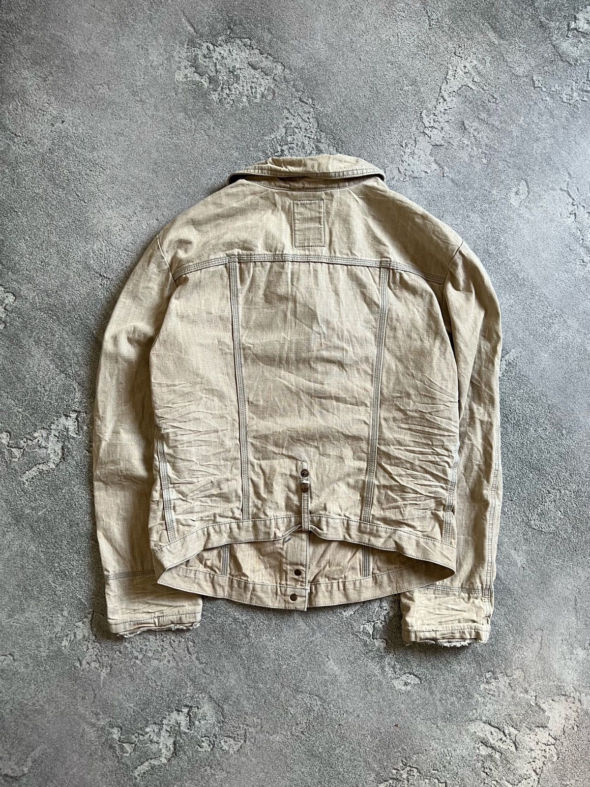 Marithe + Francois Girbaud × Vintage Marithe + Francois Girbaud Button Denim Jacket Blazer IT 46 Size L / US 10 / IT 46 - 5 Thumbnail