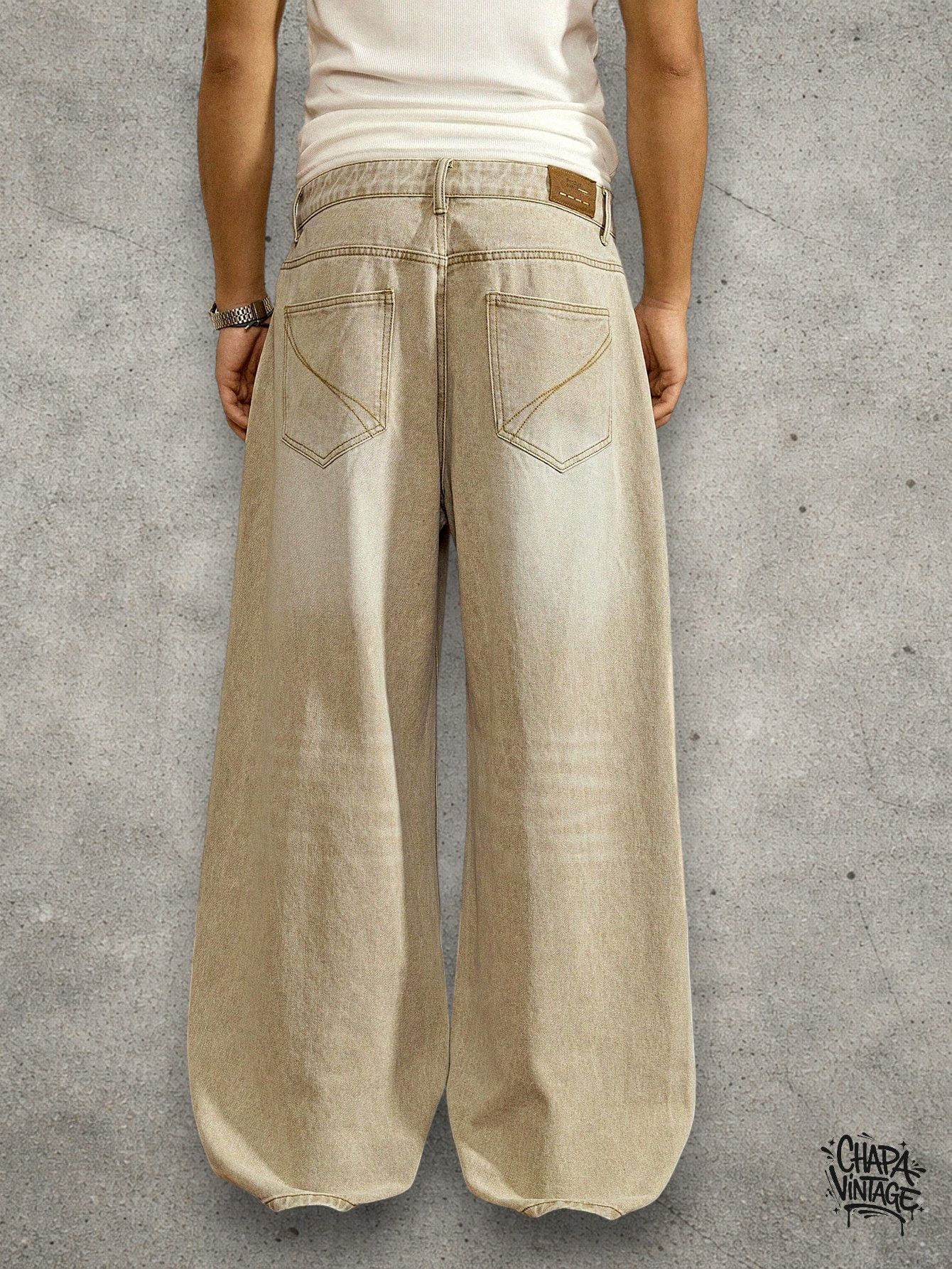 Vintage Washed straight leg jeans Size US 32 / EU 48 - 4 Thumbnail