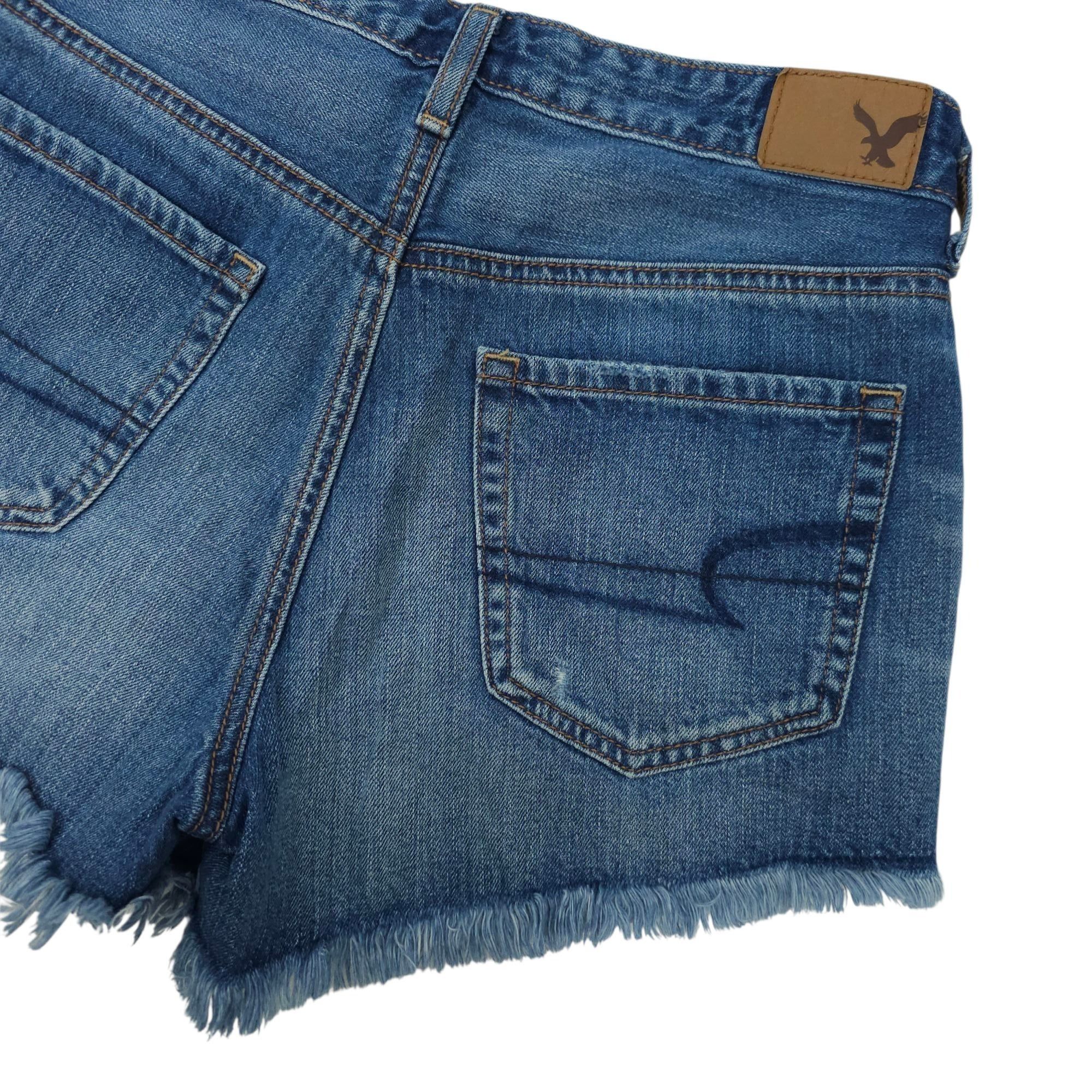 American Eagle Outfitters American Eagle Vintage Hi Rise Festival Denim Shorts Womens Size 27" / US 4 / IT 40 - 11 Thumbnail