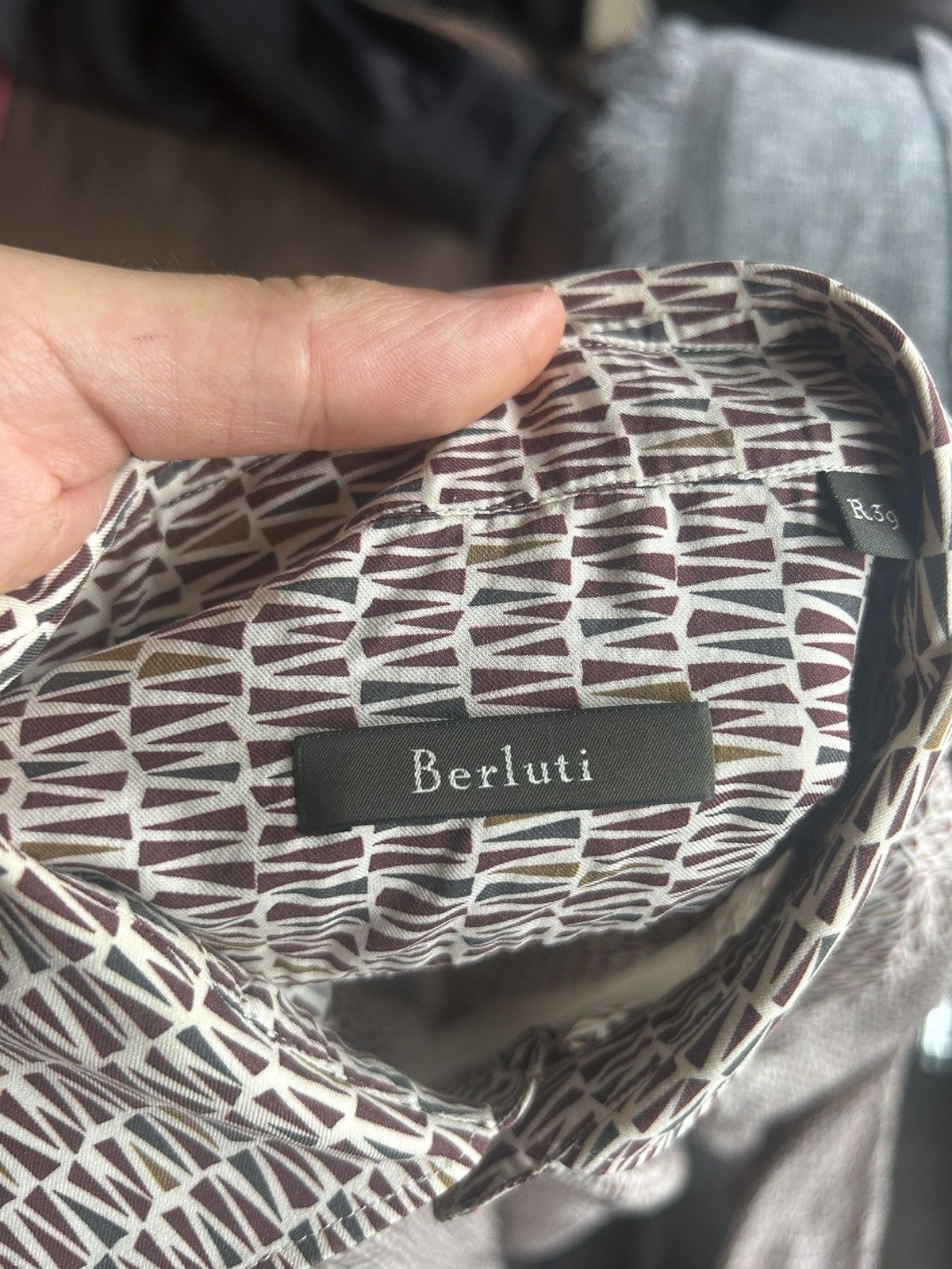 Berluti Abstract Print Shirt Size US M / EU 48-50 / 2 - 9 Thumbnail