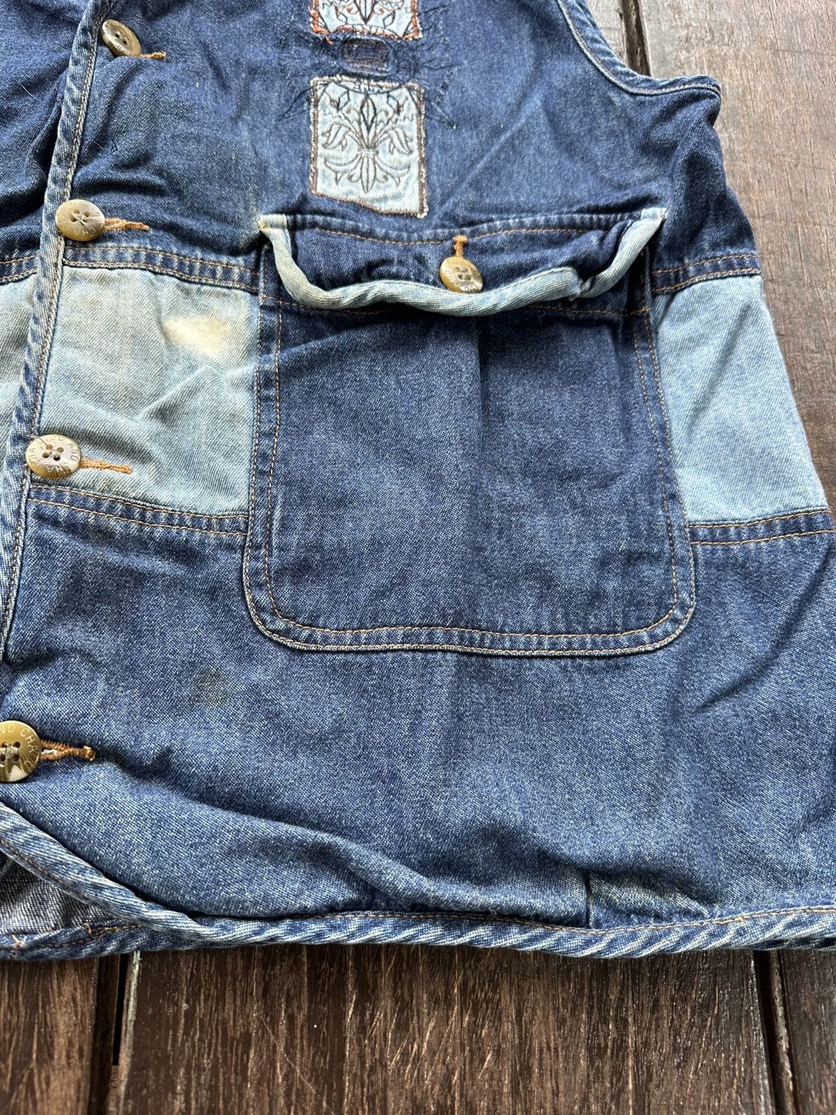 Vintage Vintage Dijo And ChaCha Denim Vest Size US L / EU 52-54 / 3 - 4 Thumbnail
