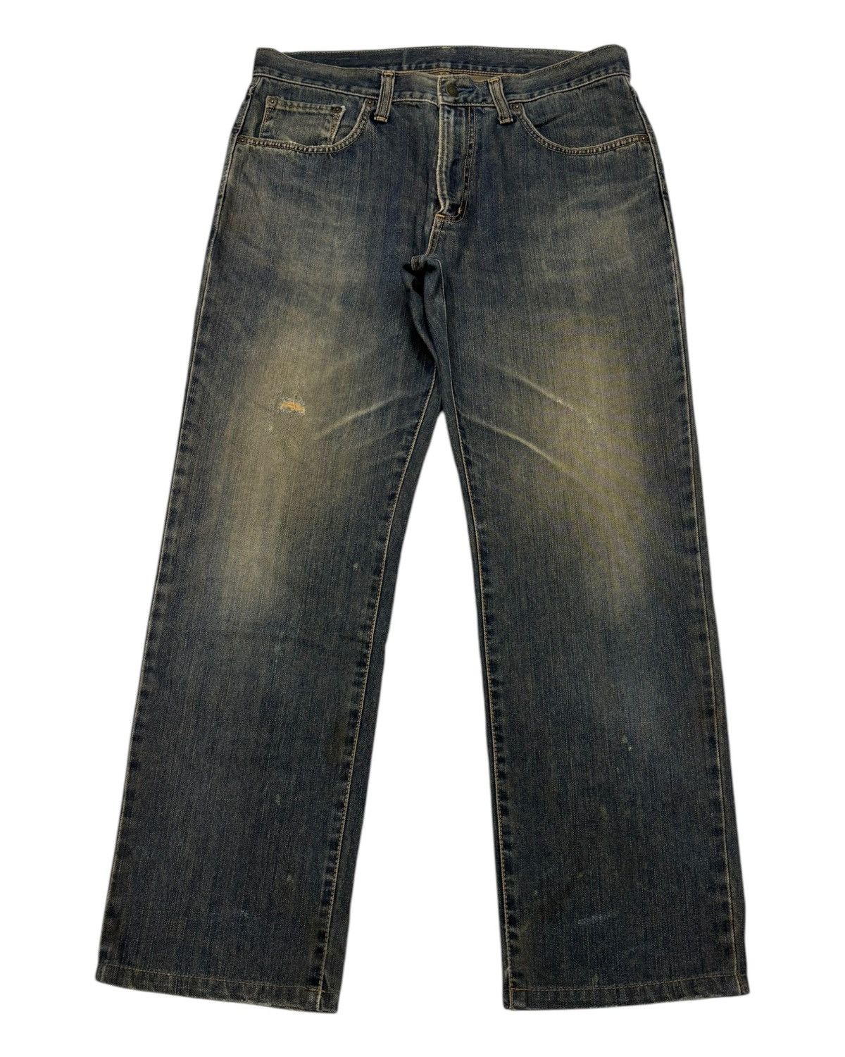 Edwin 🔥DISTRESSED DENIM EDWIN 404 MUD WASH REGULAR BAGGY JEANS Size US 36 / EU 52 - 1 Thumbnail