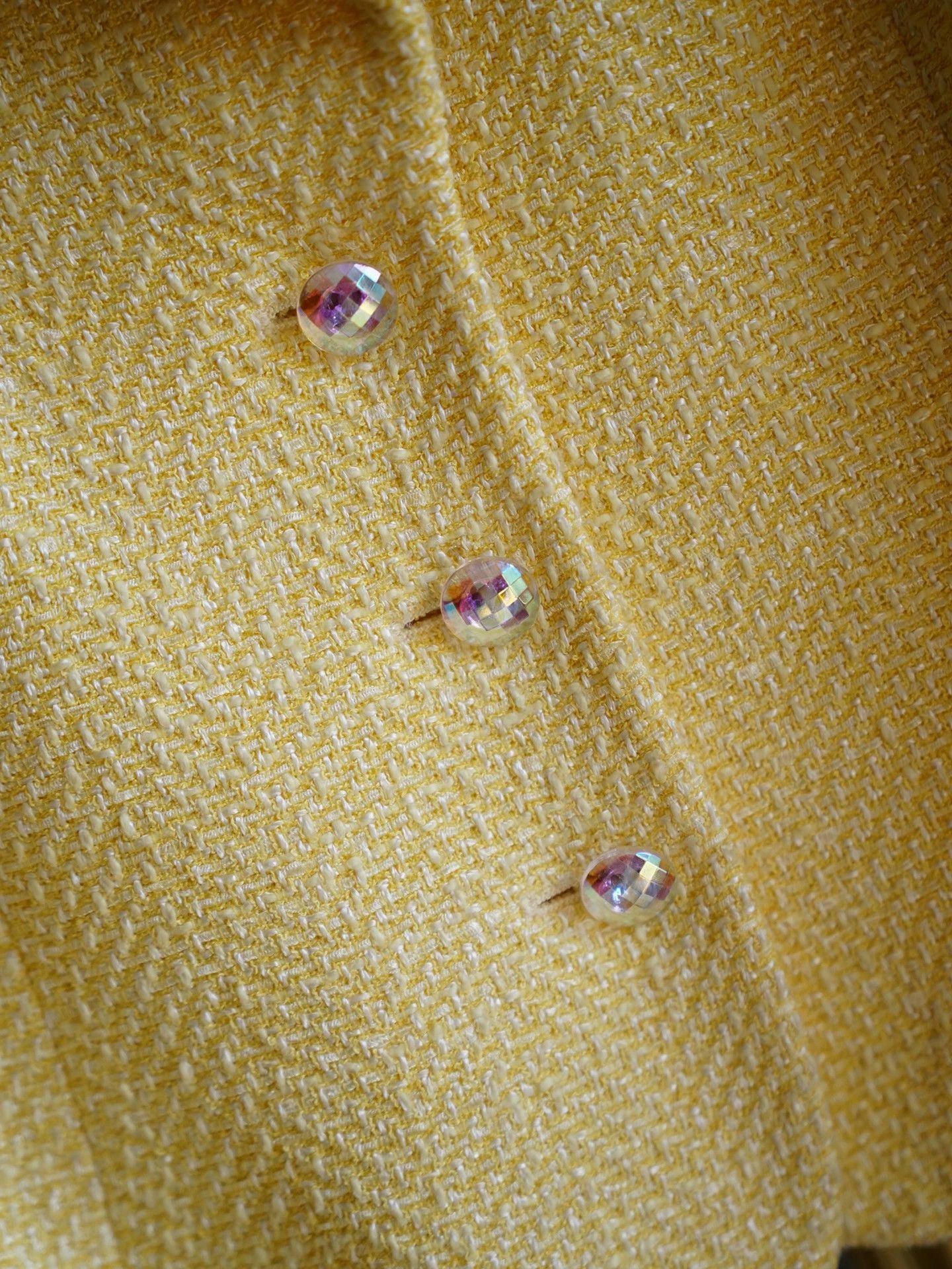 Escada Escada Vintage Pale Yellow Flared Sleeve Blazer 40 Size S / US 4 / IT 40 - 3 Thumbnail