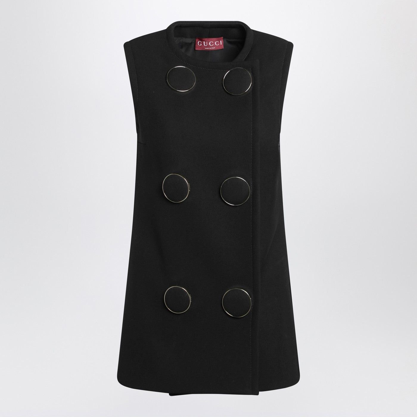 Gucci Gucci Black Vest With Large Buttons Size XS / US 0-2 / IT 36-38 - 1 Thumbnail