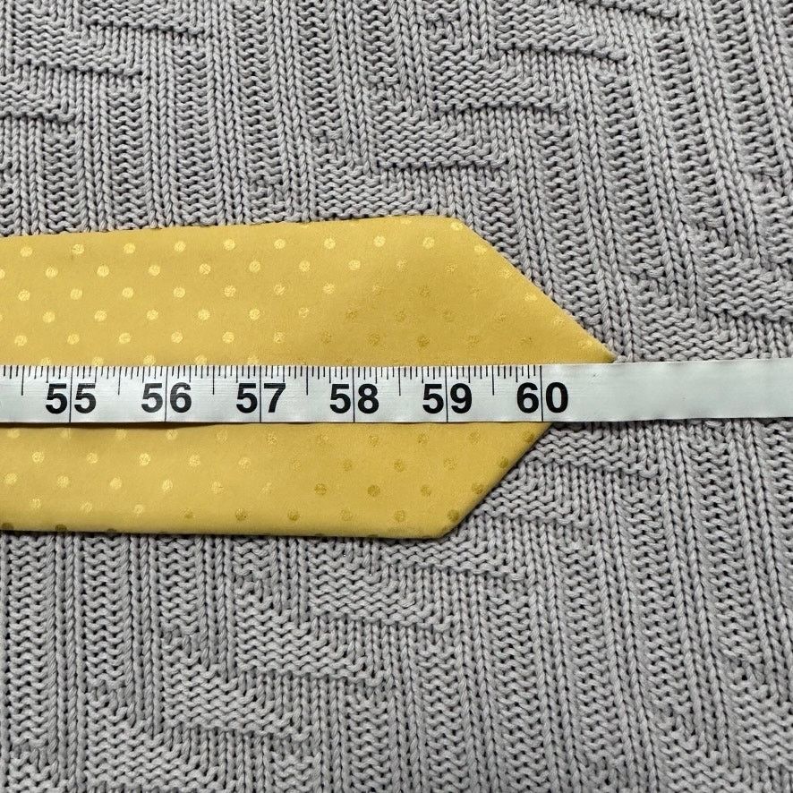 Cerruti 1881 Cerruti 1881 yellow monotone polkadot silk tie Size ONE SIZE - 4 Thumbnail