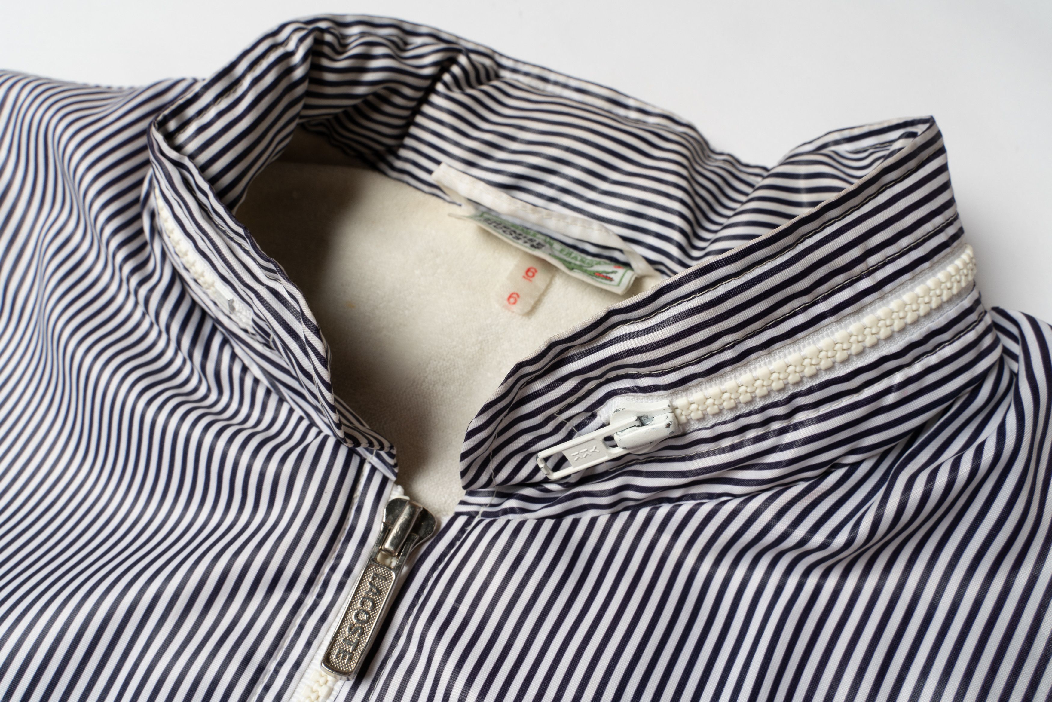 Lacoste 🔵 CHEMISE LACOSTE Vintage Nylon Striped Jacket Size US XL / EU 56 / 4 - 4 Thumbnail