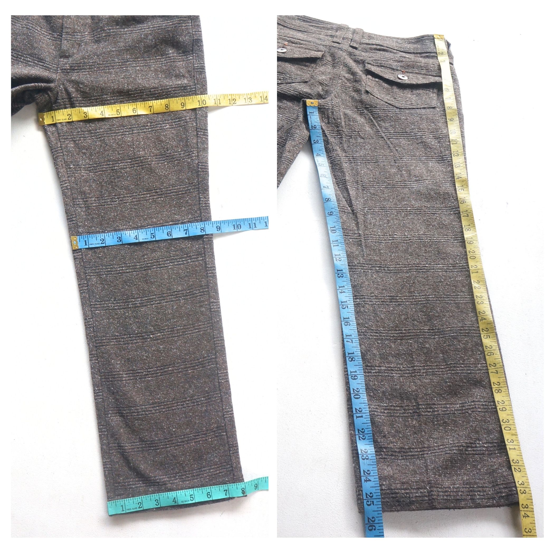 Edwin Something by Edwin Salt and Pepper Horizontal Line Pants Size 28" / US 6 / IT 42 - 9 Thumbnail