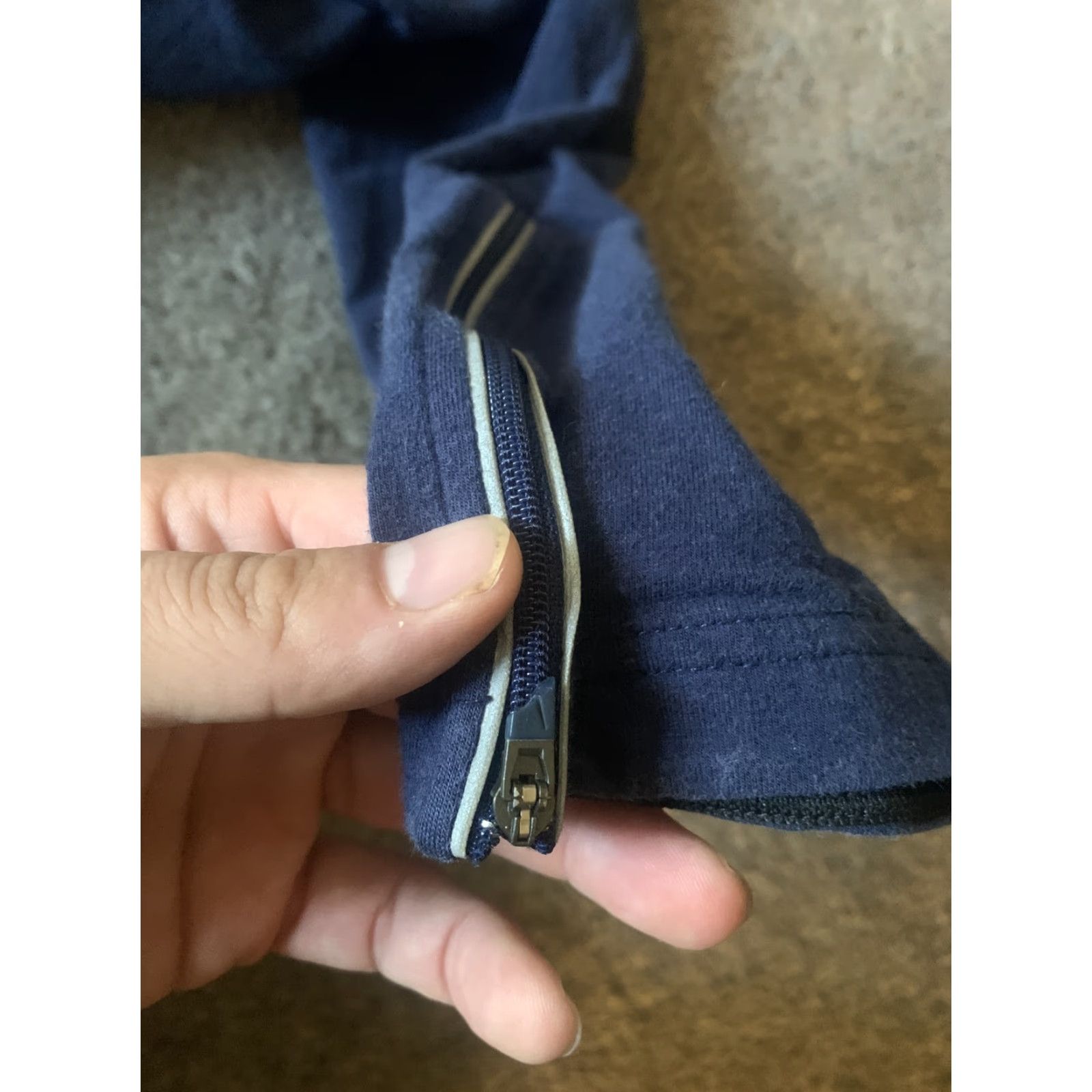 Nike VINTAGE Women’s NIKE Blue Zipper Pockets Sweat Pants M (8-10) Womens Size 32" / US 10 / IT 46 - 6 Thumbnail