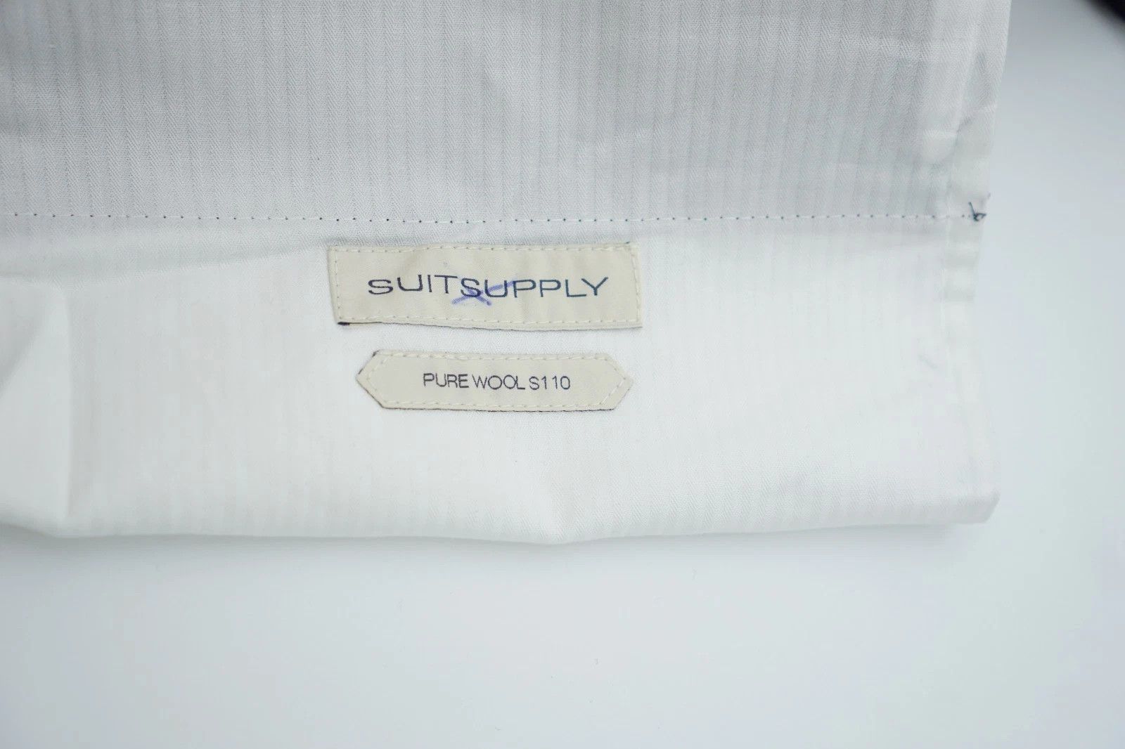 Suitsupply Men Suitsupply Pants Navy Blue Wool Brescia S110 UK/US38 Size 38R - 7 Thumbnail