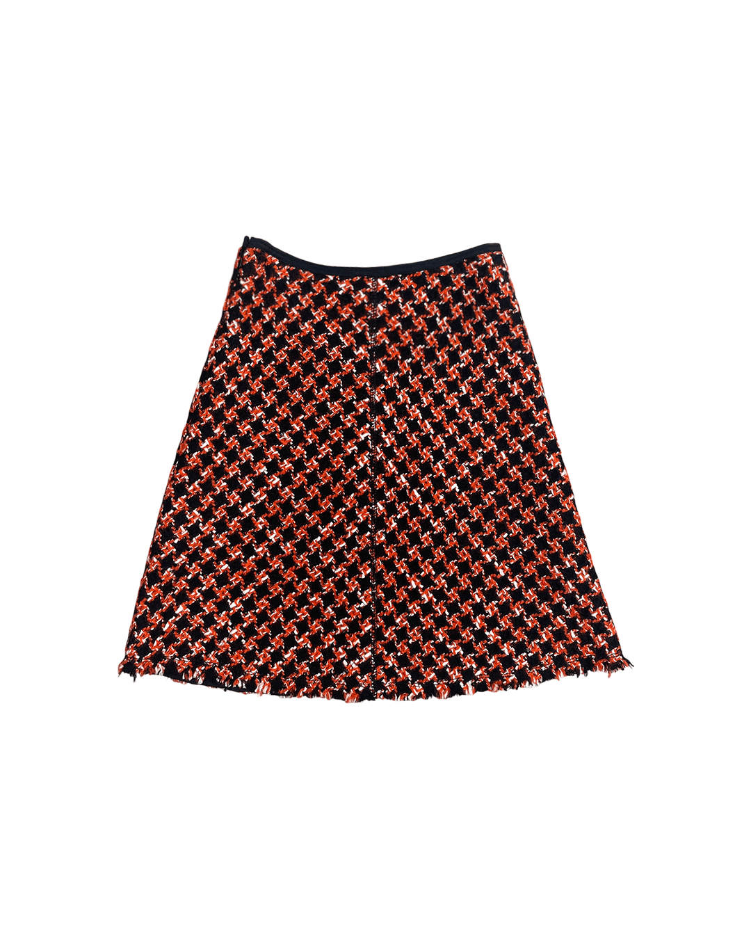 Prada Prada 2000s Fringe Detail A Line Wool Skirt Size 26" / US 2 / IT 38 - 5 Thumbnail