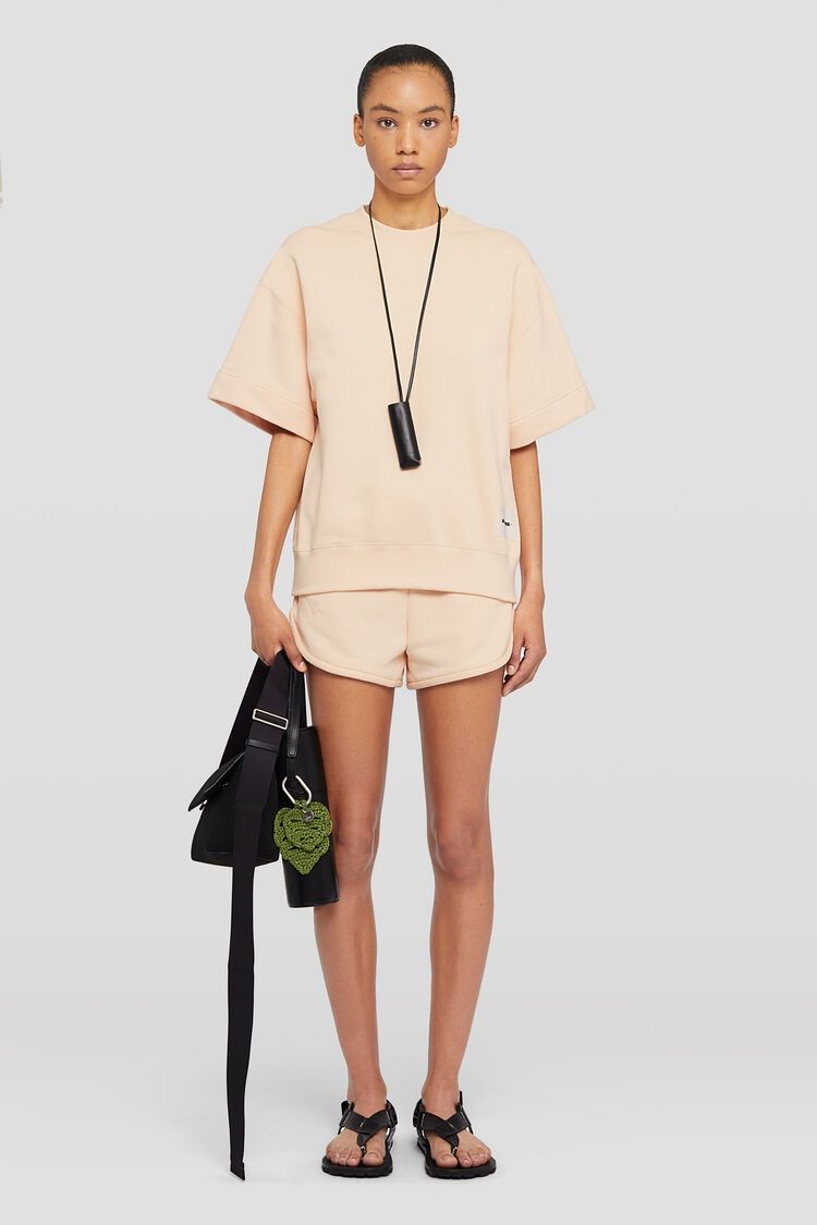 Jil Sander o1mt1gz0725 Crew-Neck T-Shirt in Beige Size L / US 10 / IT 46 - 2 Thumbnail
