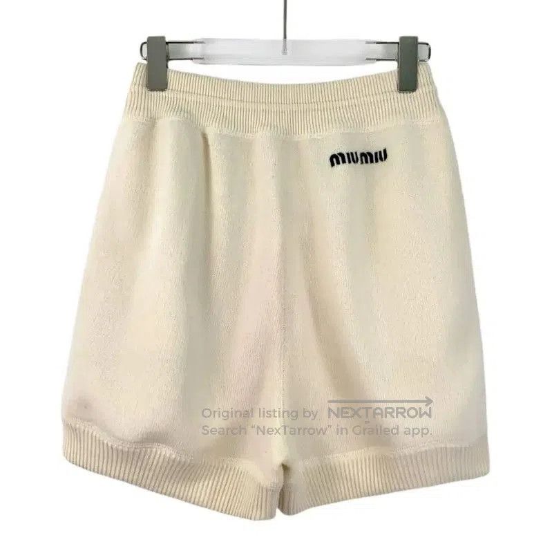 Miu Miu Miu Miu Beige Wool Women’s Shorts . Size 23" - 2 Thumbnail