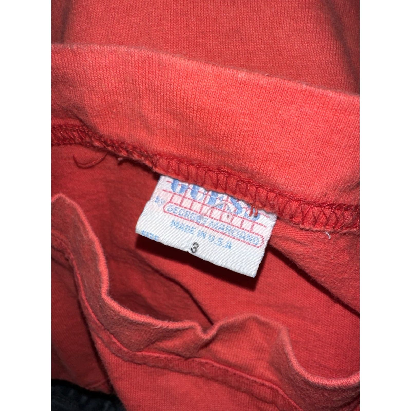 Guess VINTAGE GUESS Red T-Shirt Womens Size 3 USA Longsleeve Shirt Women Size XS / US 0-2 / IT 36-38 - 6 Thumbnail