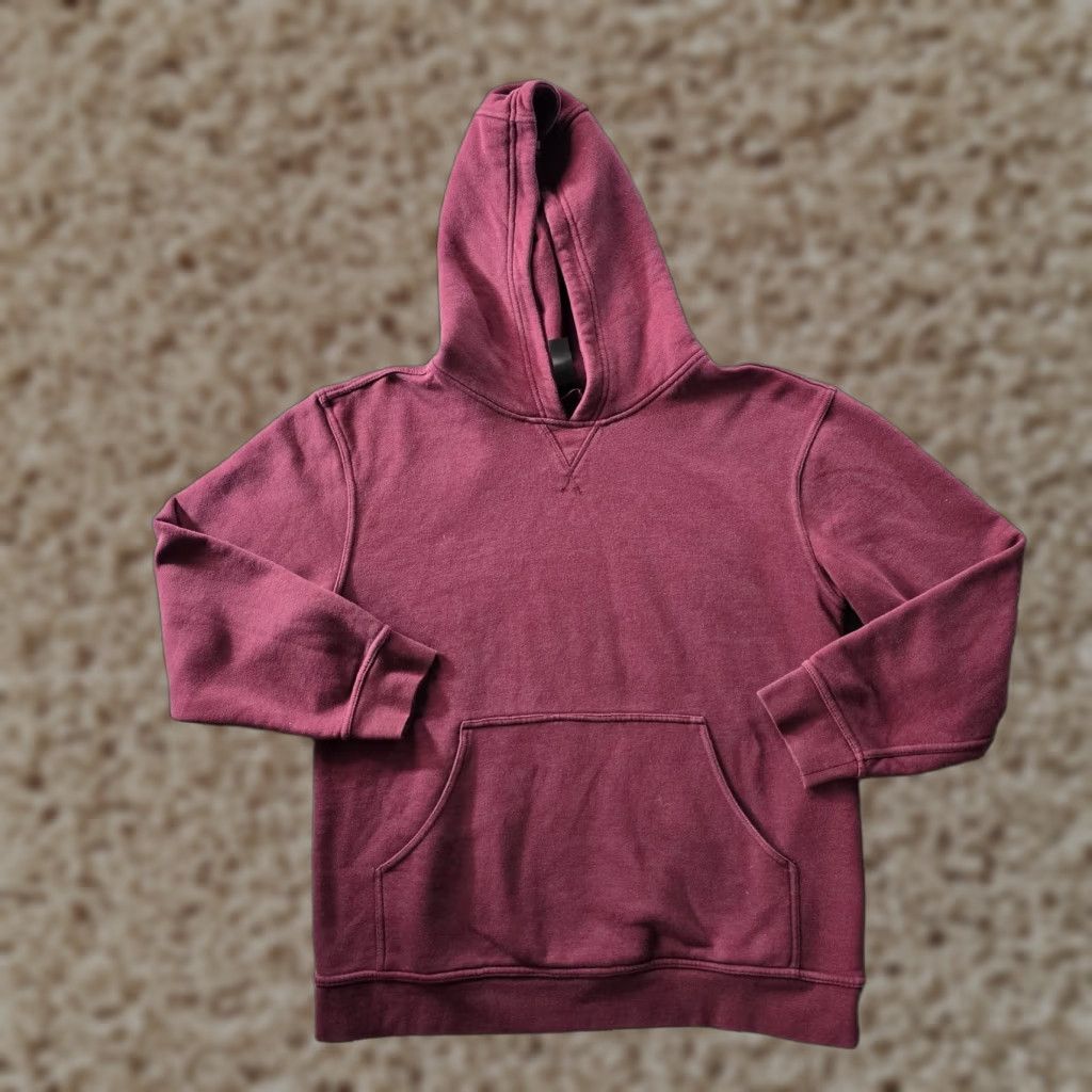 Vintage VINTAGE Kirkland Hoodie Sweatshirt Women Size M Red Burgundy Pullover Hooded Pockets Casual Capsule Size M / US 6-8 / IT 42-44 - 1 Thumbnail