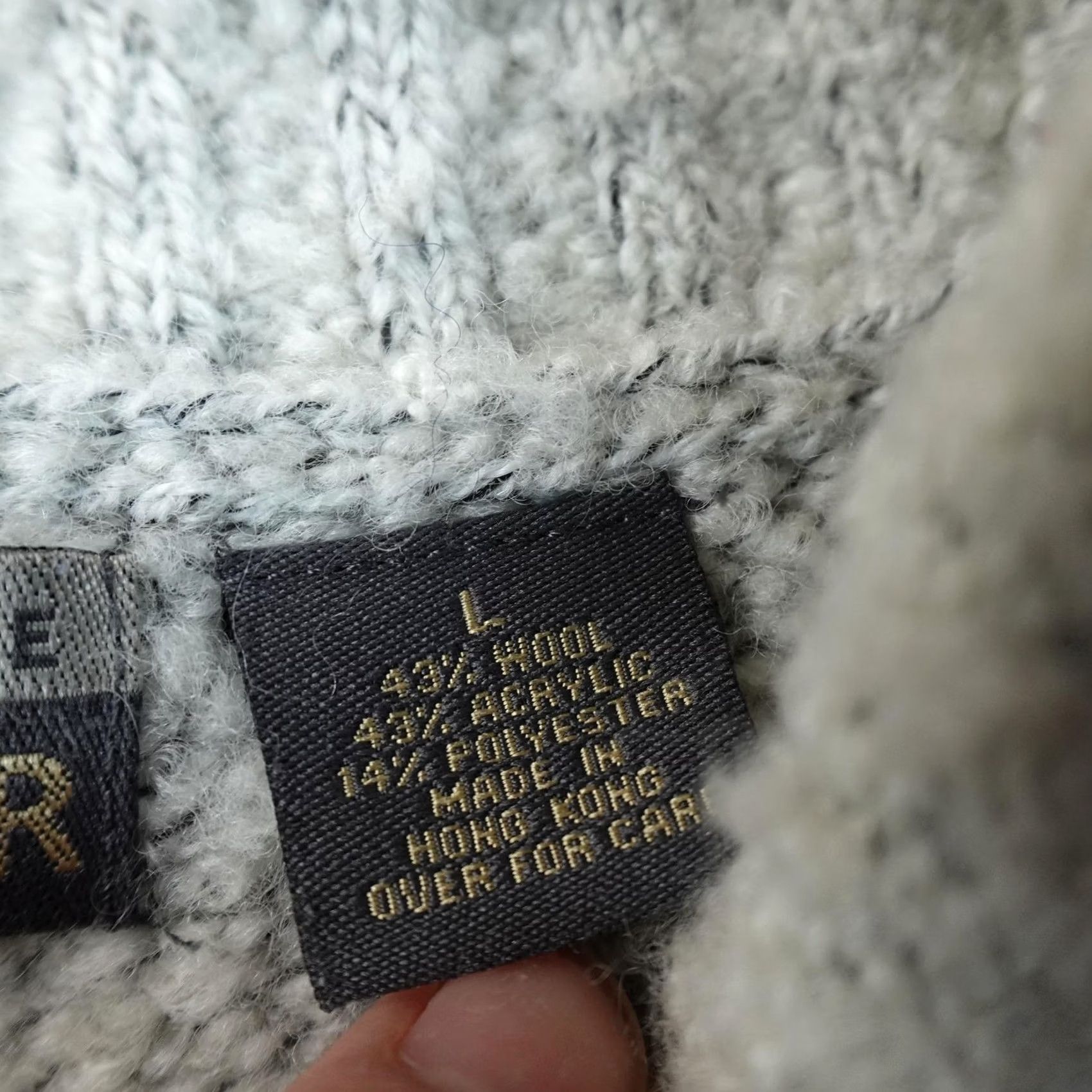 Vintage VINTAGE Structure Mens L Gray Nordic Fair Isle Mock Neck Knit Pullover Sweater Wool, Heavyweight, Winter, Casual, Regular Fit, Long Sleeve, Roll Neck Size US L / EU 52-54 / 3 - 5 Thumbnail