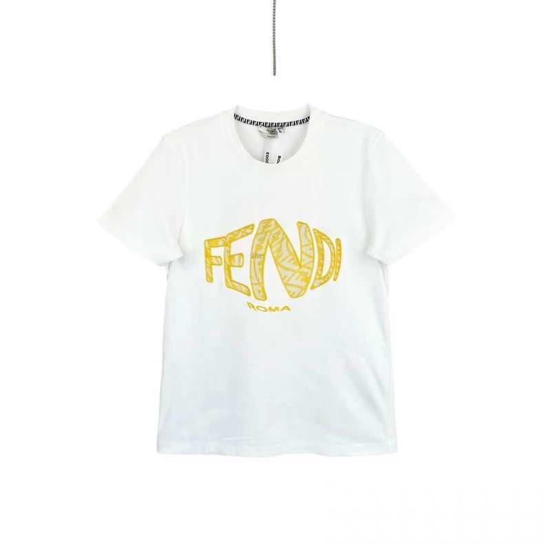Other Fendi White logo embroidered short sleeves Size US S / EU 44-46 / 1 - 1 Thumbnail