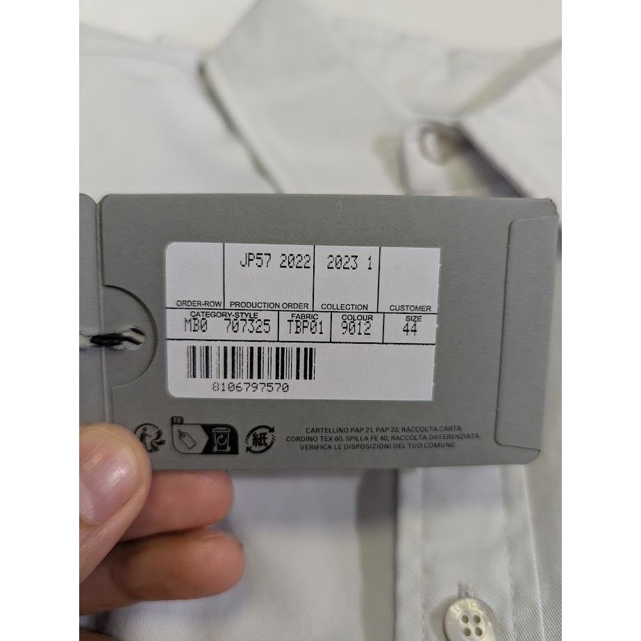 Balenciaga o1rshd1 Padded Shirt Cotton Twill in Dirty White Size US S / EU 44-46 / 1 - 21 Thumbnail