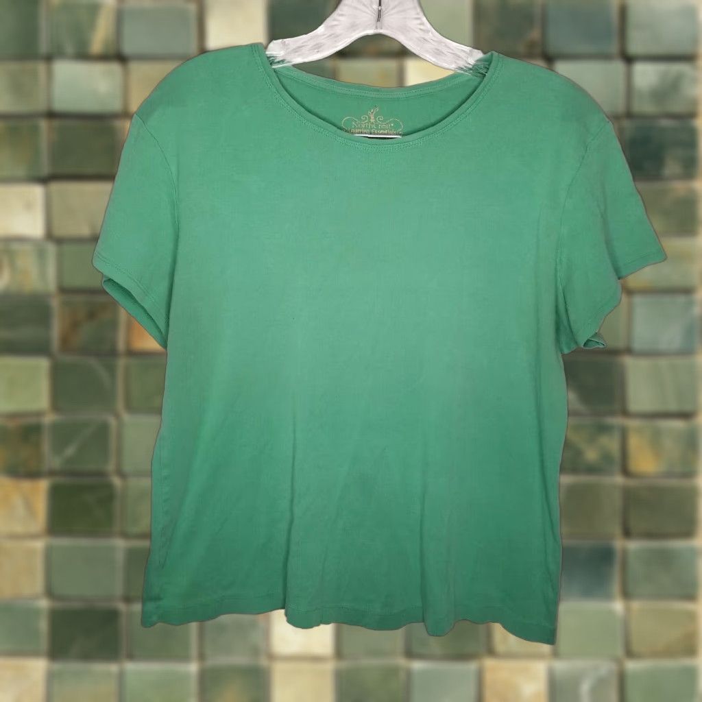 Vintage Northcrest Womens Green Short Sleeve T-Shirt Adult Large Size L / US 10 / IT 46 - 1 Thumbnail