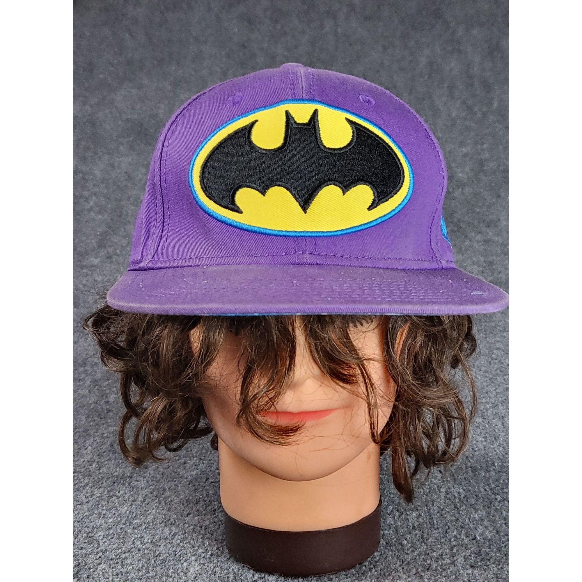 DC Comics Batman DC Comics Snapback Purple Embroidered Logo Casual Str Size ONE SIZE - 1 Thumbnail