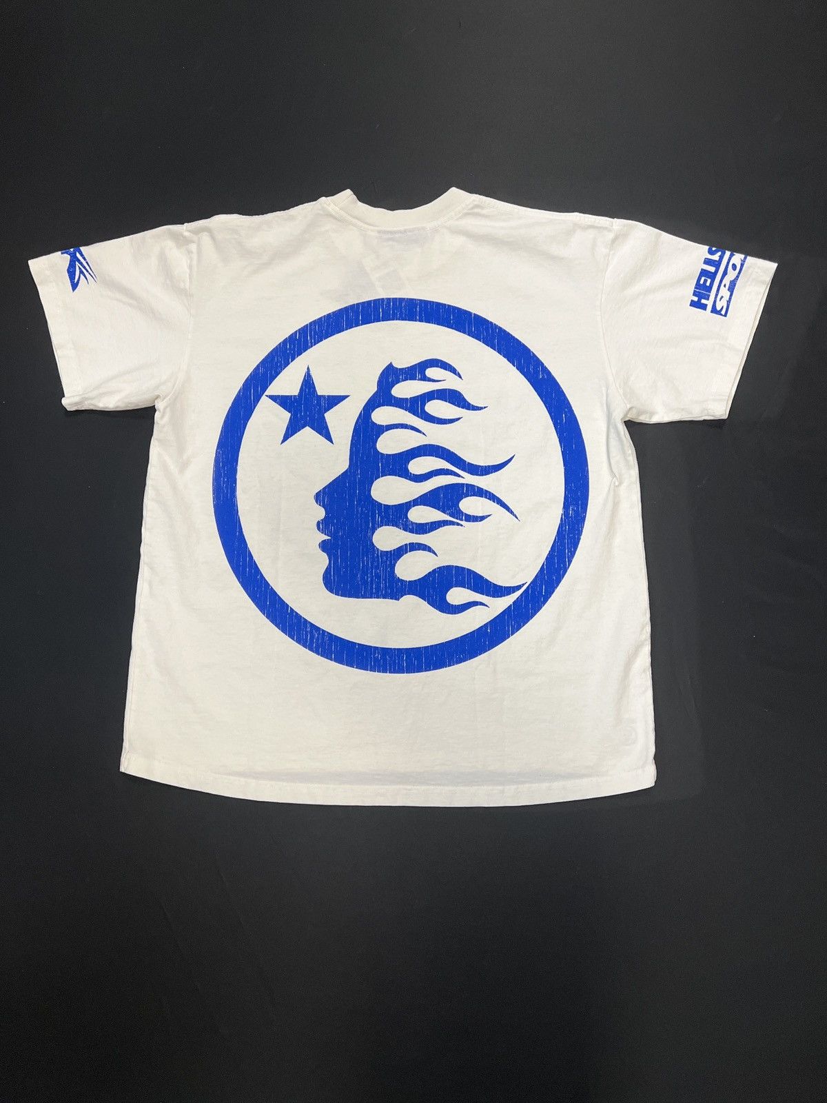 HELLSTAR Hellstar Beat Us! White/Blue T-Shirt Size US L / EU 52-54 / 3 - 2 Thumbnail
