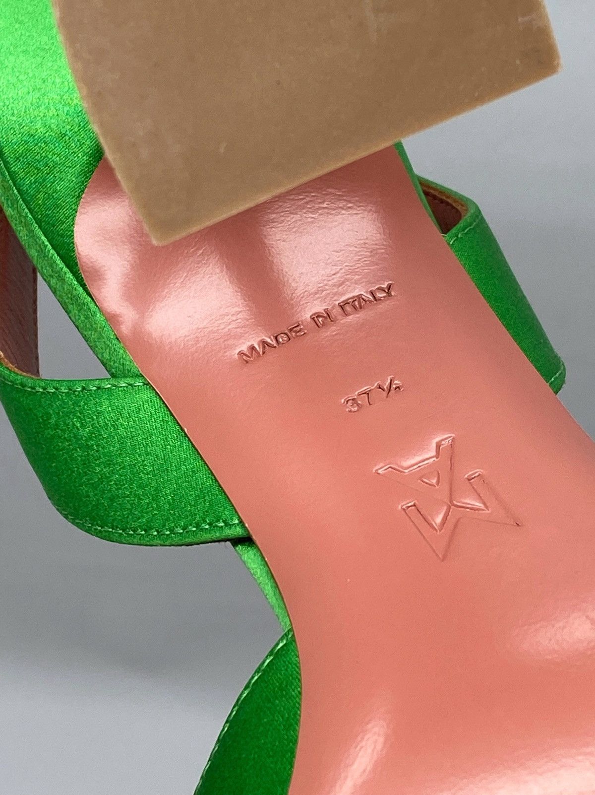 Amina Muaddi Amina Muaddi Begum Satin & Crystal Slingback Pumps size 37.5 Size US 7.5 / IT 37.5 - 14 Thumbnail