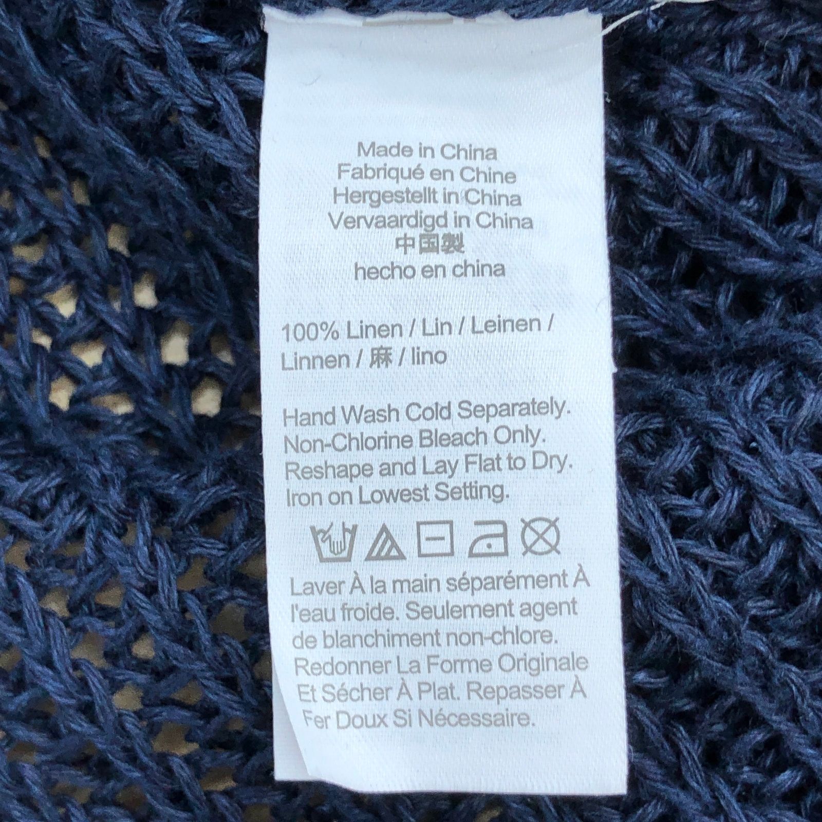 J.Crew J Crew Size S Sweater Relaxed Fit Linen Beach Open Knit Navy Size S / US 4 / IT 40 - 13 Thumbnail