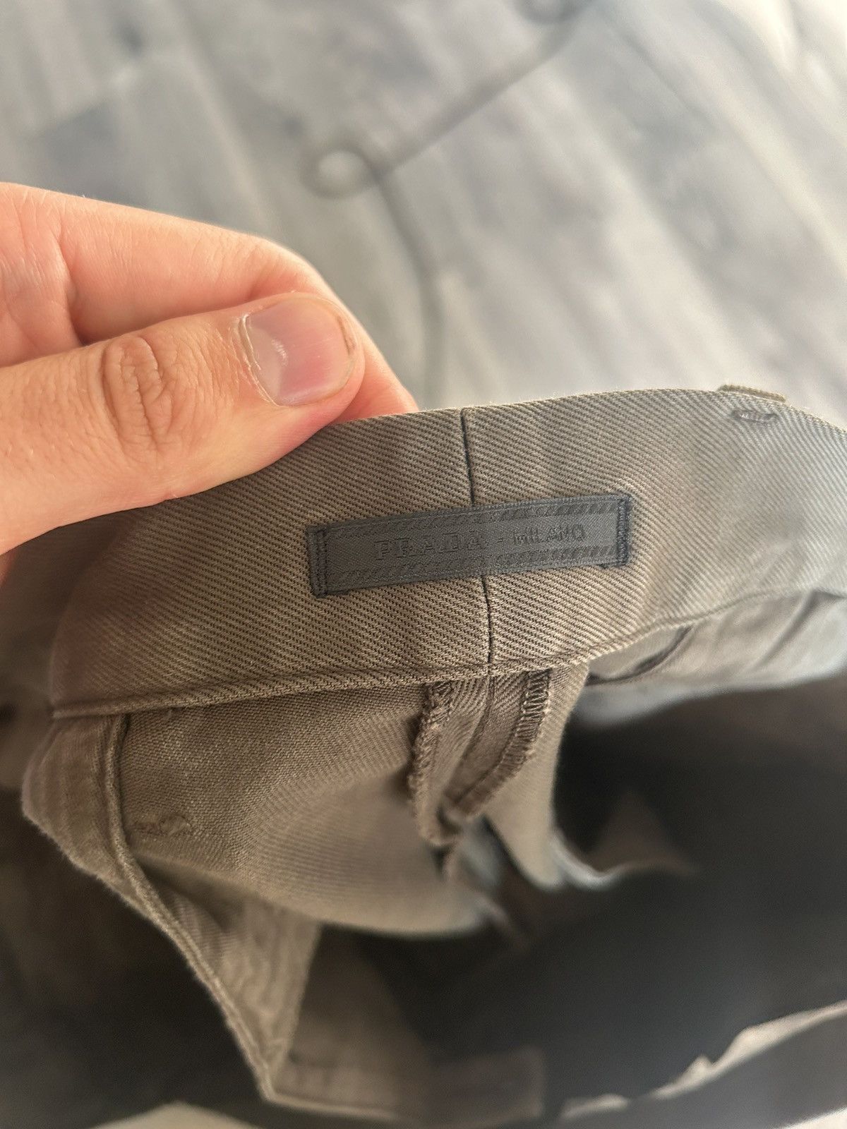 Prada Olive Green Slim-Fit Chino Pants Size US 34 / EU 50 - 17 Thumbnail