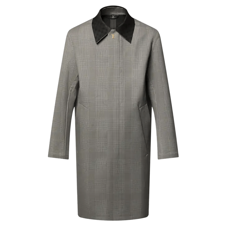 Louis Vuitton Raincoat With Damier Suede Collar Size US M / EU 48-50 / 2 - 1 Thumbnail