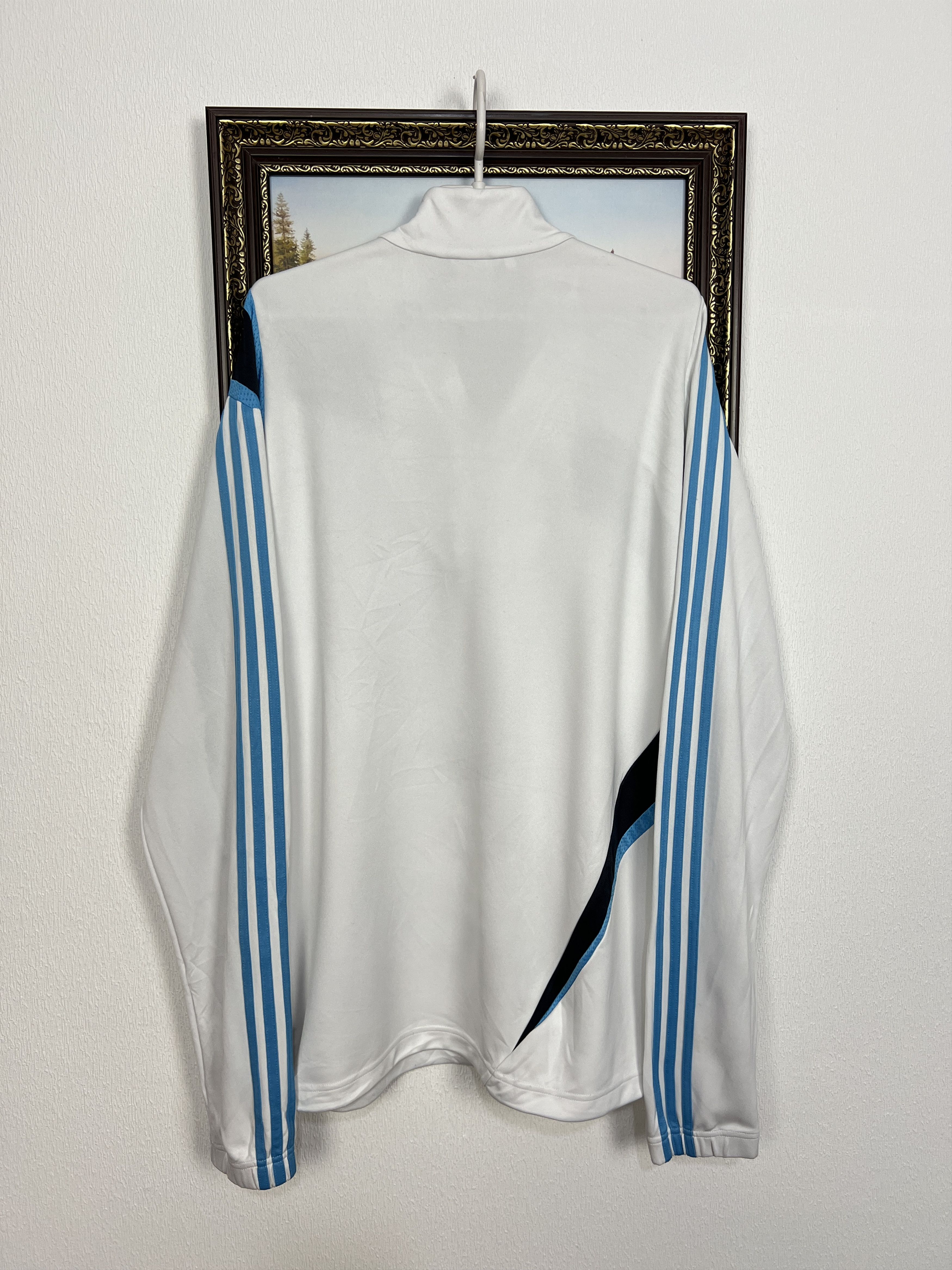 Adidas Vintage Olympique Marseille Football Jacket Soccer Track Top Size US XL / EU 56 / 4 - 10 Thumbnail