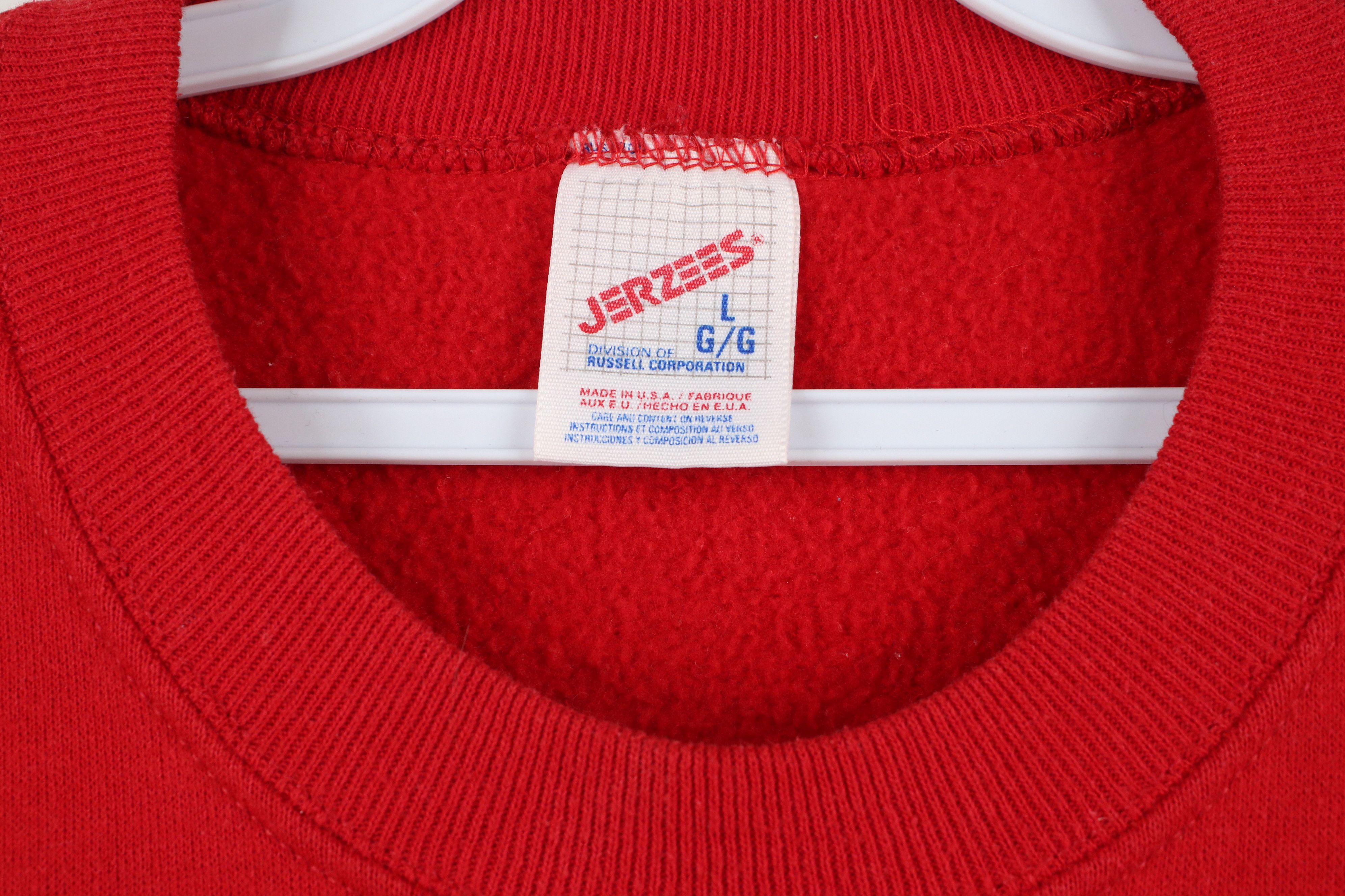 Vintage Vintage 90s Streetwear Farmhouse Puppy Sweatshirt Red USA Size L / US 10 / IT 46 - 8 Thumbnail