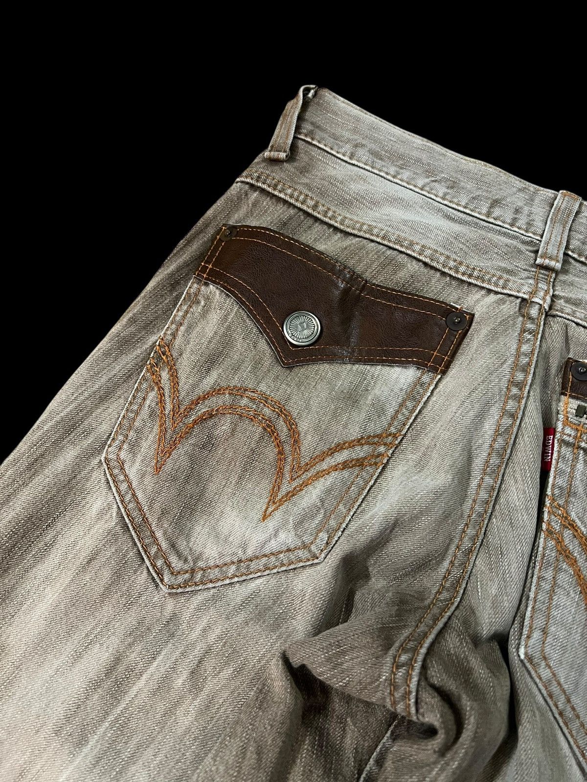 If Six Was Nine Vintage Edwin 503 Blue Trip Mud Wash Jean Size US 30 / EU 46 - 14 Thumbnail