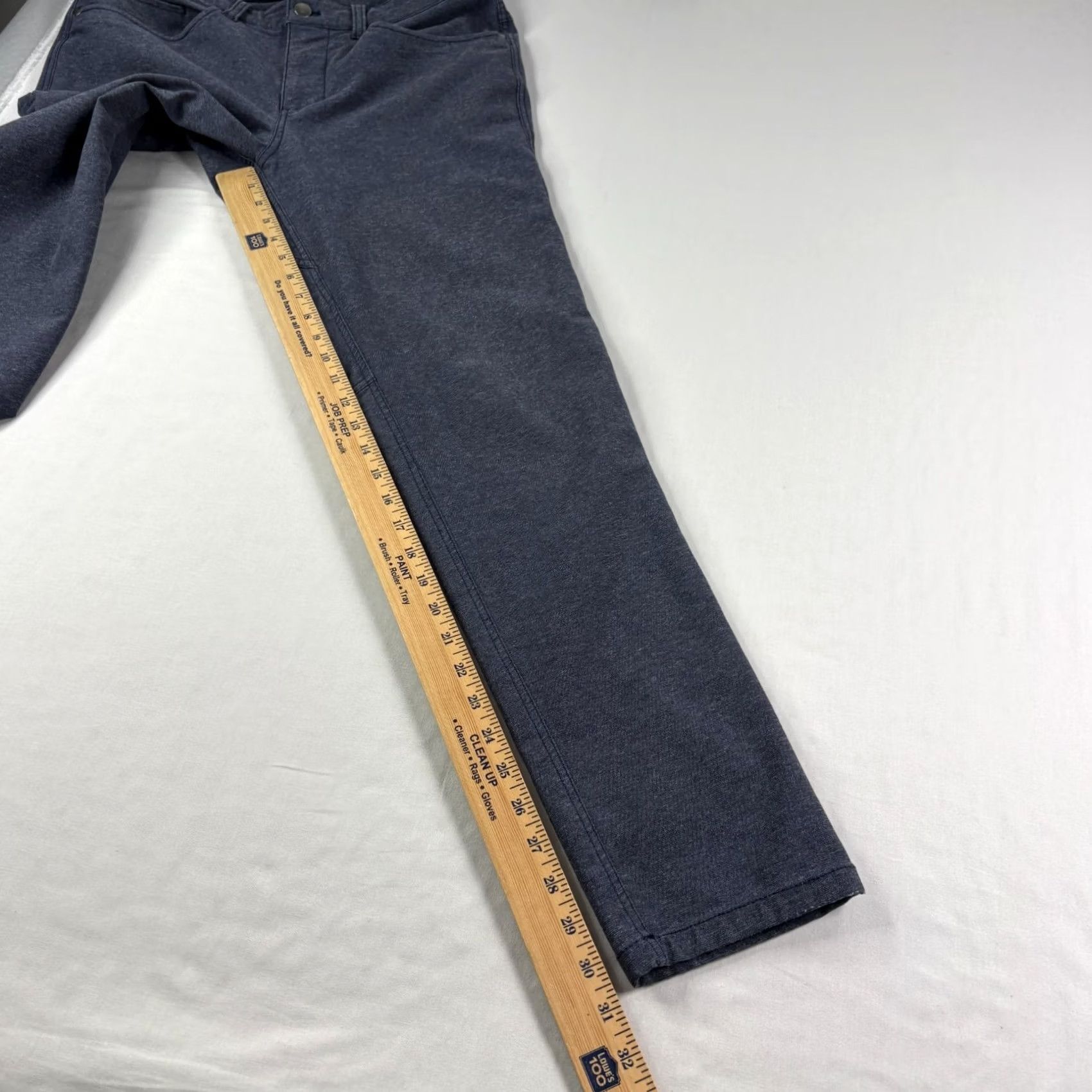 Lululemon Lululemon ABC Pants Mens 30x31 Blue Chino Slim Fit Tech Canvas Stretch Preppy Size US 30 / EU 46 - 7 Thumbnail