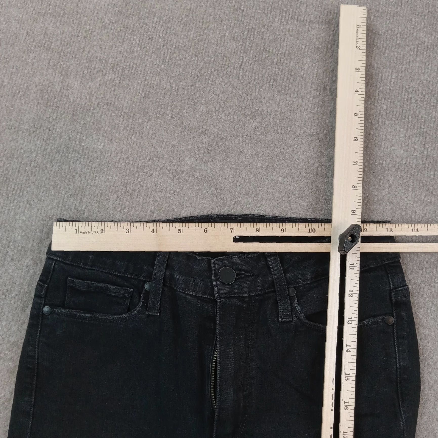 Paige Paige Womens Jeans 28 Black Denim Skinny Margot Crop Size 26" / US 2 / IT 38 - 4 Thumbnail