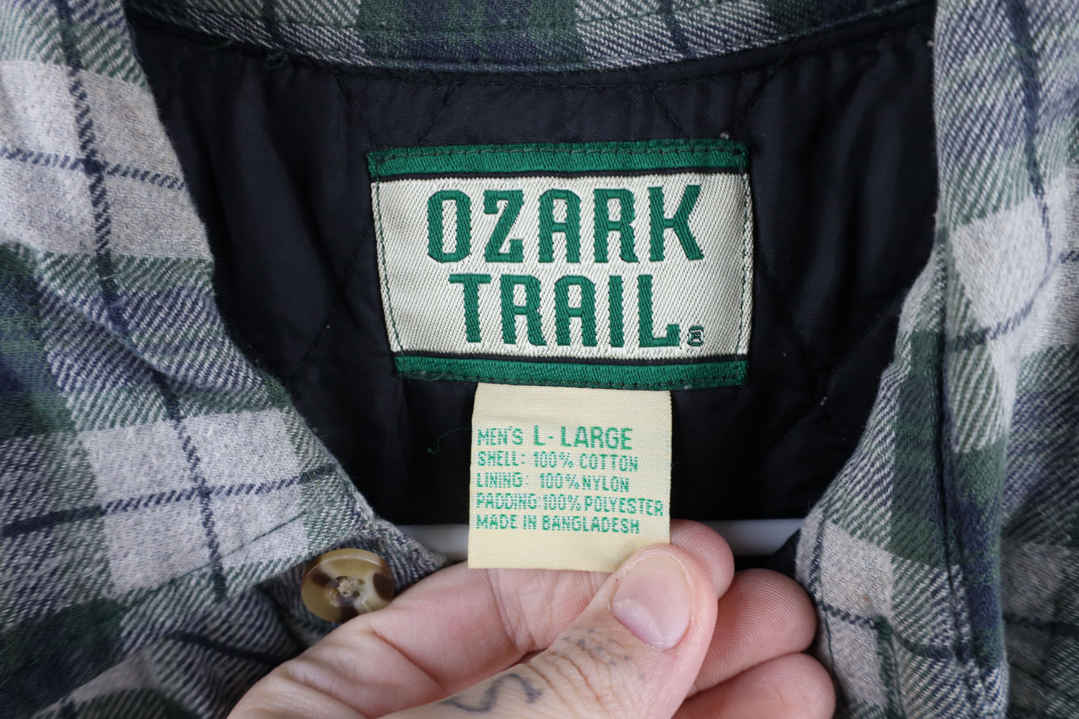Vintage Vintage 90s Streetwear Flannel Shirt Jacket Jac Shirt Size US L / EU 52-54 / 3 - 9 Thumbnail