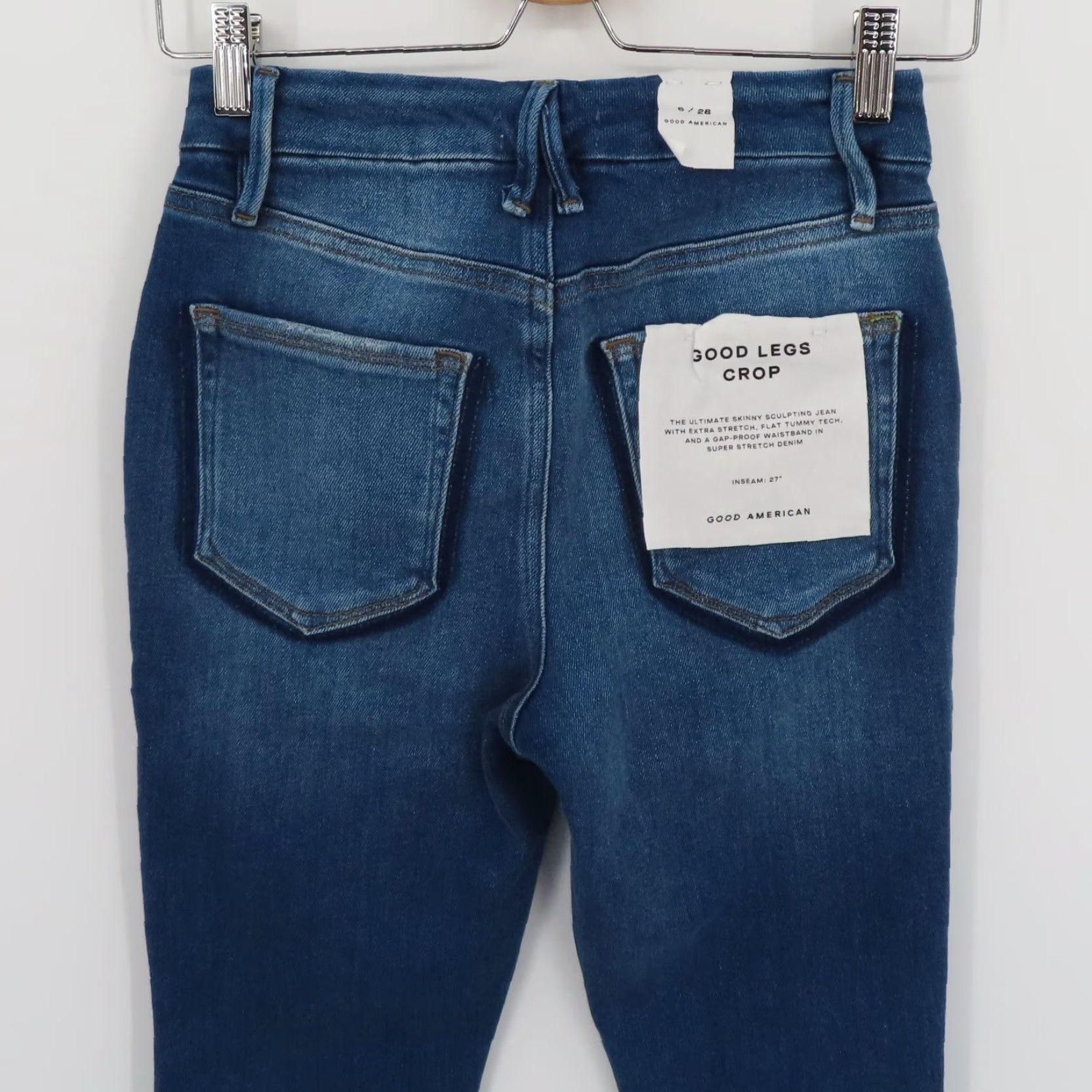 Good American Good American Jeans Womens 6 28 Good Legs Crop Denim Skinny NEW No Tag Blue Cotton Denim 5-Pocket Stretch-Regular Size 28" / US 6 / IT 42 - 6 Thumbnail