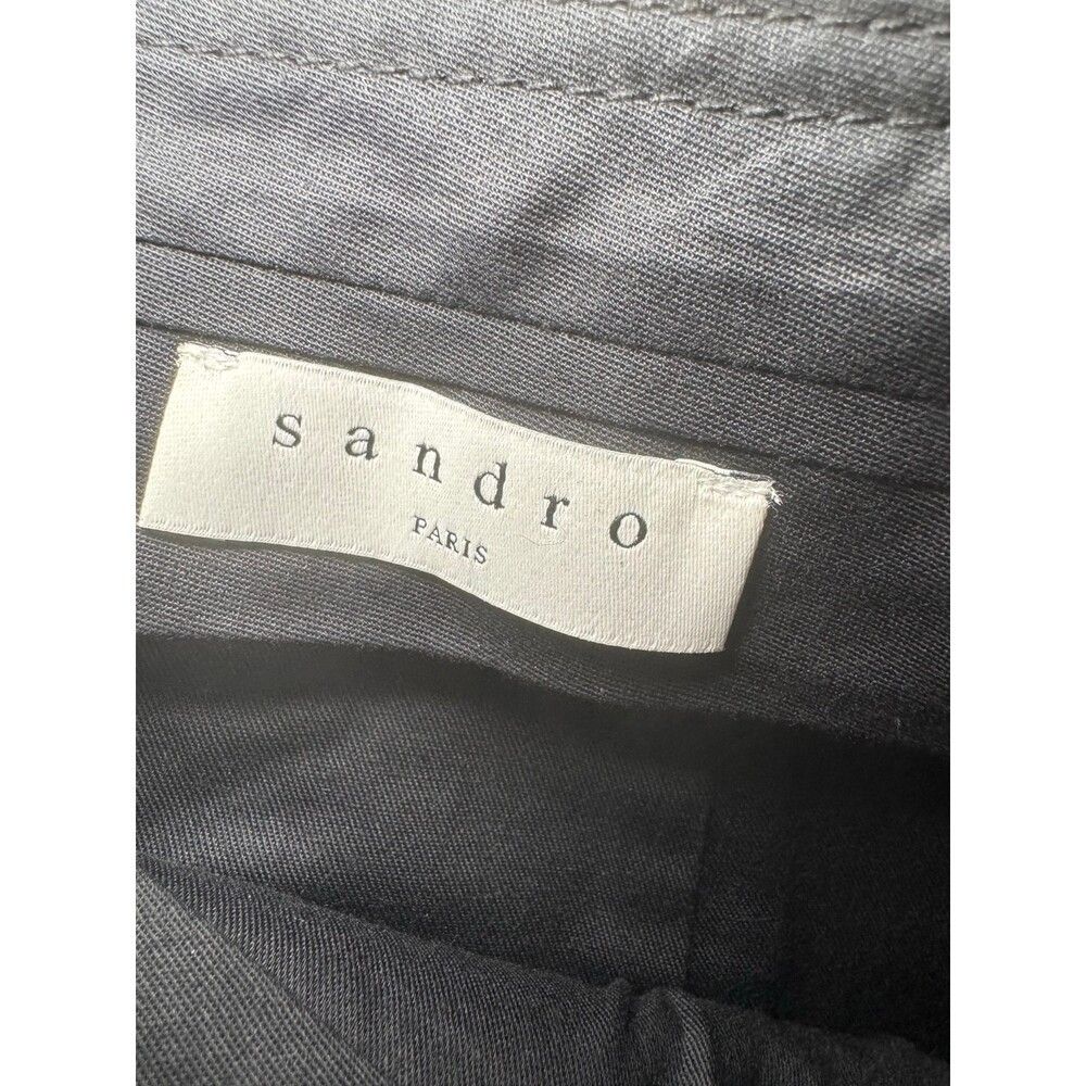 Sandro Sandro Brown Leather Mini Skirt High Waist Pockets Size 1 Size 26" / US 2 / IT 38 - 3 Thumbnail