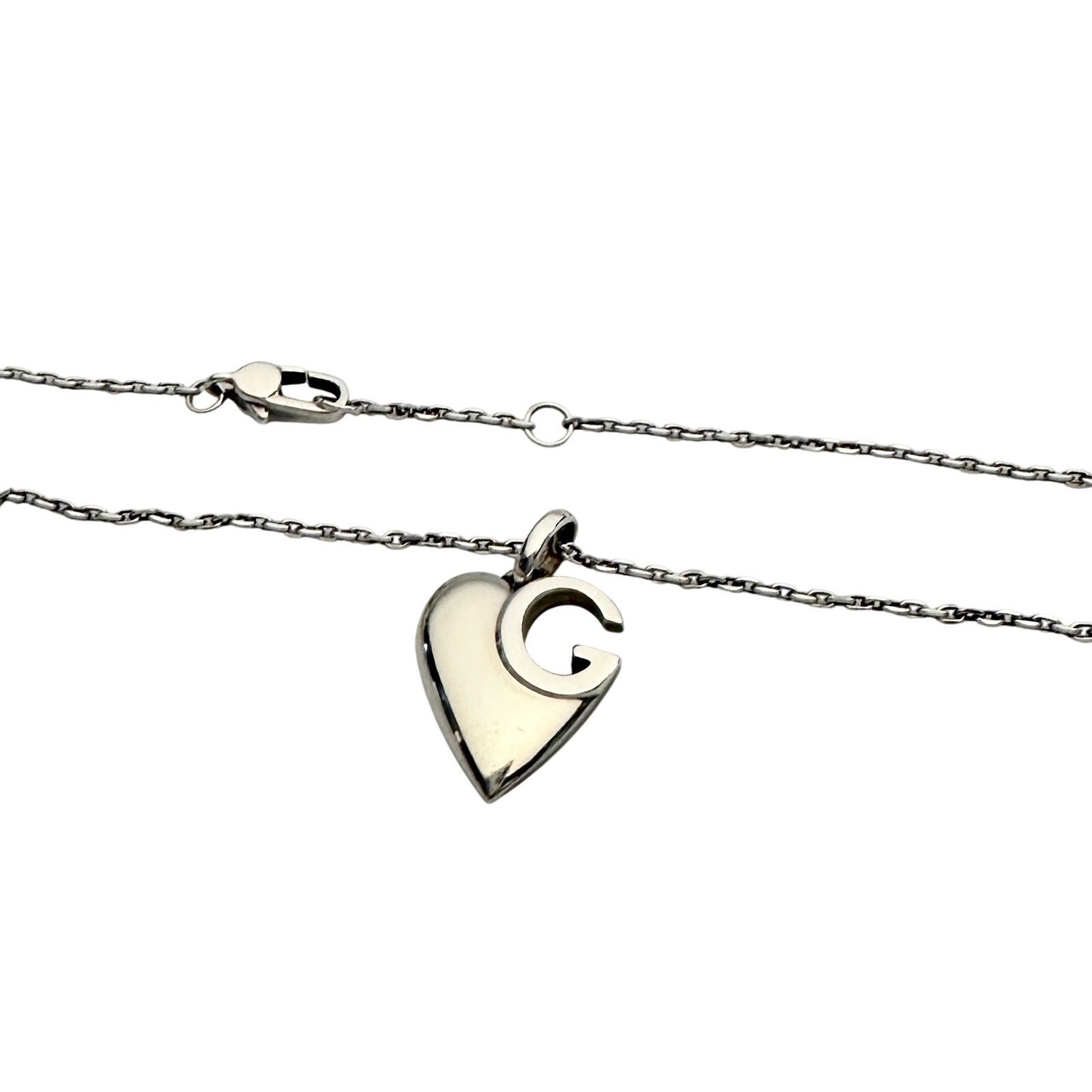 Gucci Gucci G Charlotte Heart in Solid Sterling Silver Size ONE SIZE - 6 Thumbnail