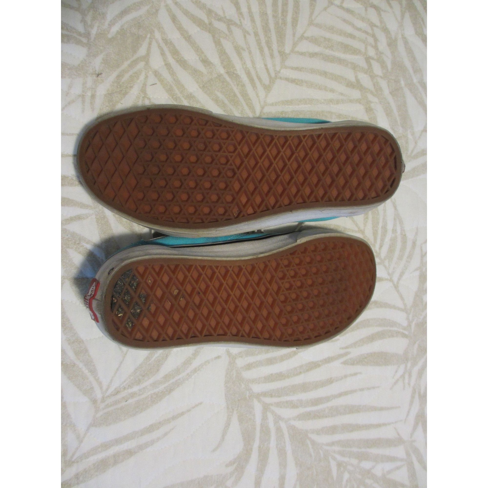 Vans Vans Old Skool Turquoise & White Lace-Up Sneakers Womens siz Size US 7 / IT 37 - 7 Thumbnail