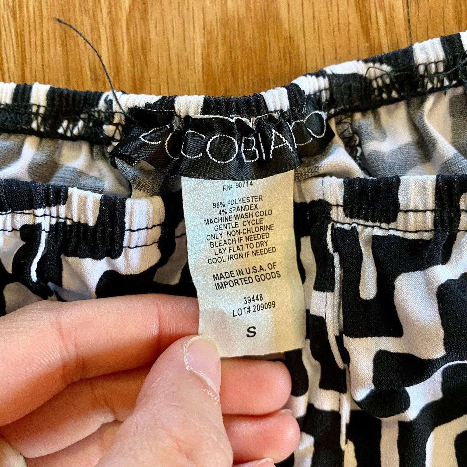 Other Coco Bianco Black White Chevron Midi Skirt Womens Small Size 28" / US 6 / IT 42 - 6 Thumbnail