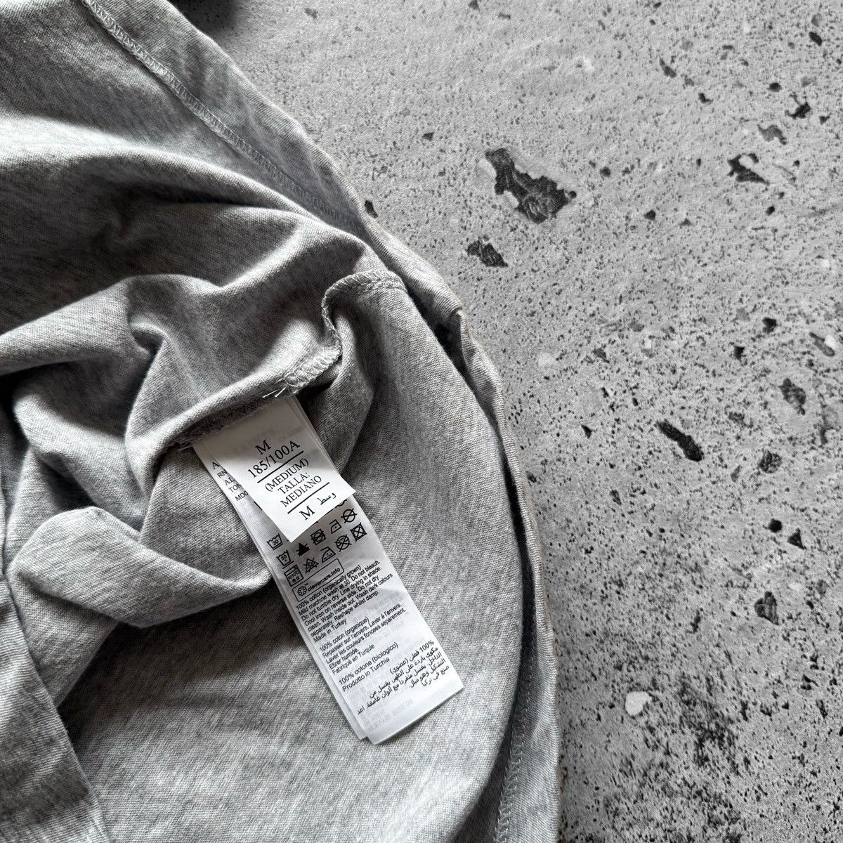 Allsaints AllSaints Mens Grey T-Shirt Ramskull Logo Minimalist Casual Size US M / EU 48-50 / 2 - 5 Thumbnail