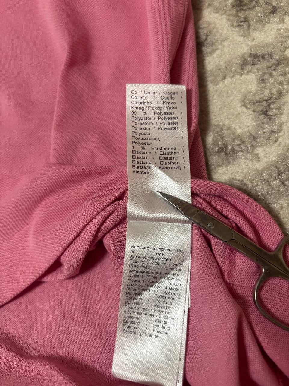 Lacoste Lacoste Slim Fit Polo – Pink / Red Collar Logo Size US XXL / EU 58 / 5 - 17 Thumbnail