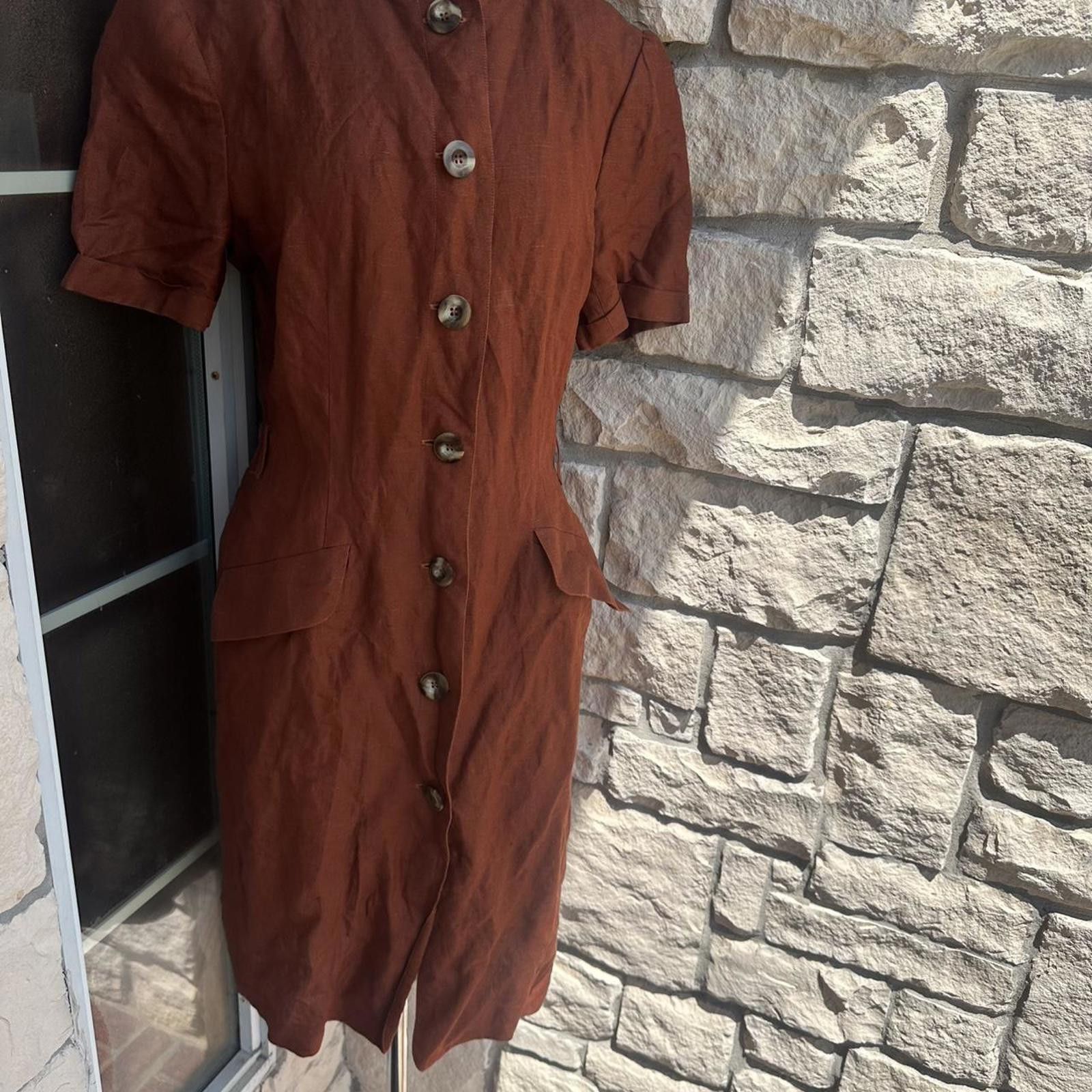 Harve Benard Brown 1990s vintage dress #90sstyle Size M / US 6-8 / IT 42-44 - 3 Thumbnail