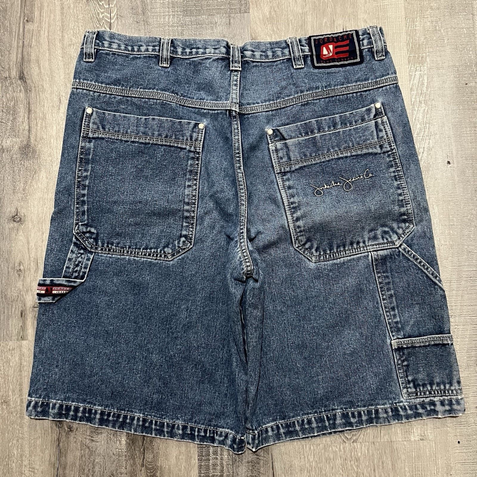 Jordache VTG Jordache Carpenter Denim Baggy Hip Hop Skater Jorts Size US 38 / EU 54 - 1 Thumbnail
