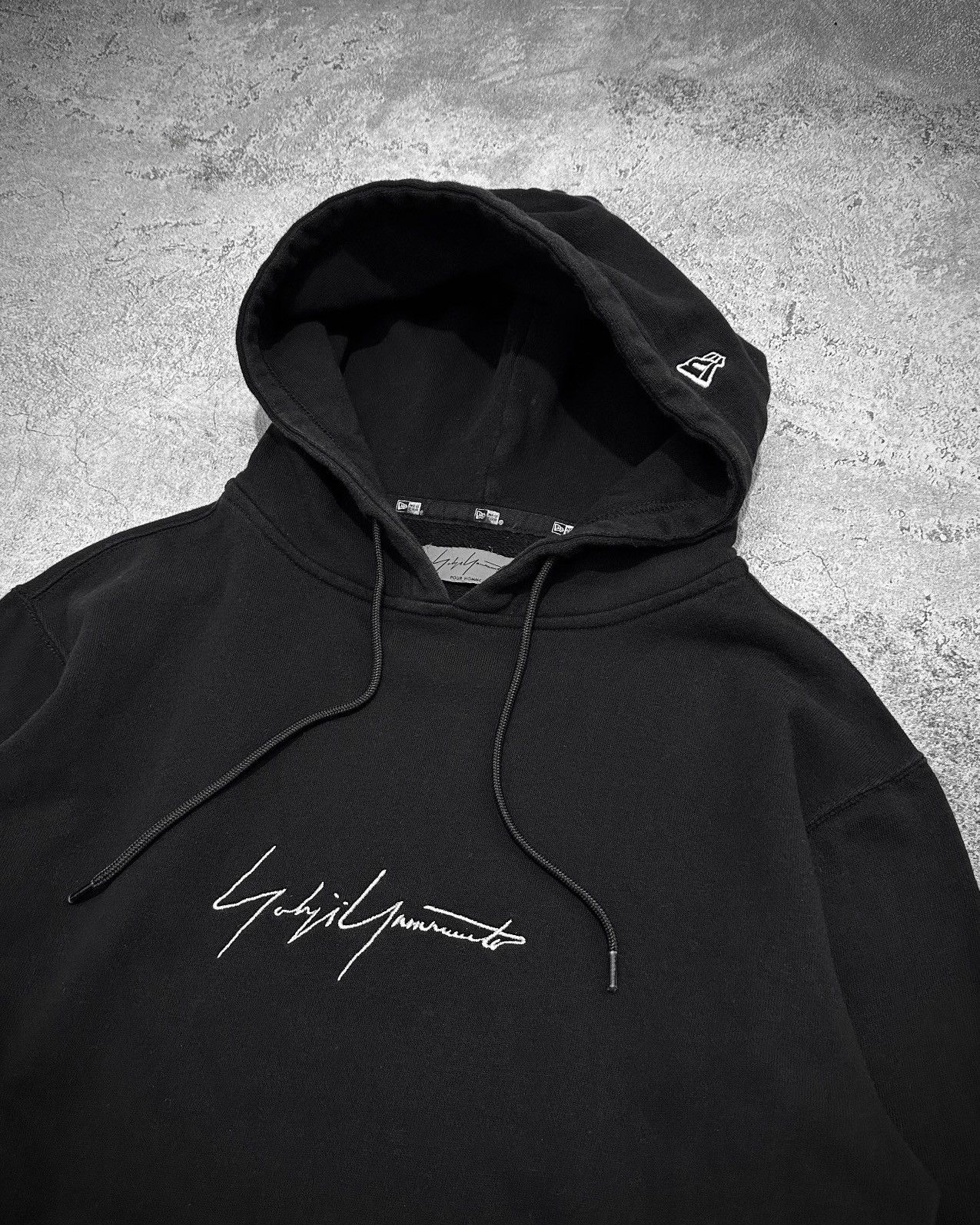 New Era × Yohji Yamamoto Yohji Yamamoto Pour Homme Embroidered Logo Hoodie Size US S / EU 44-46 / 1 - 2 Thumbnail