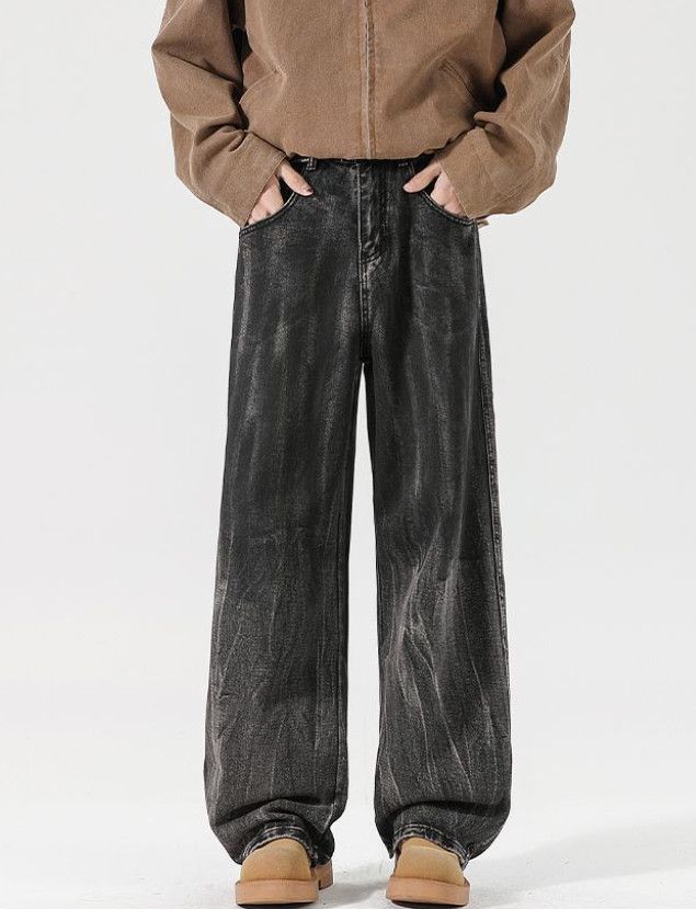 Japanese Brand American high street tie-dye baggy wide-leg jeans for men Size US 32 / EU 48 - 1 Thumbnail