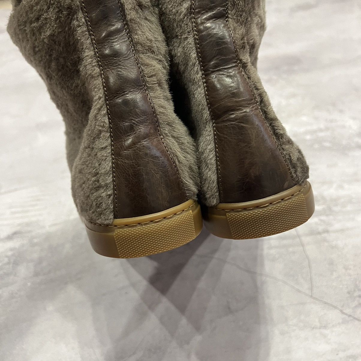 Brunello Cucinelli Brunello Cucinelli Leather Hi Top Shoe Trainers Sneakers Size US 8.5 / IT 38.5 - 10 Thumbnail